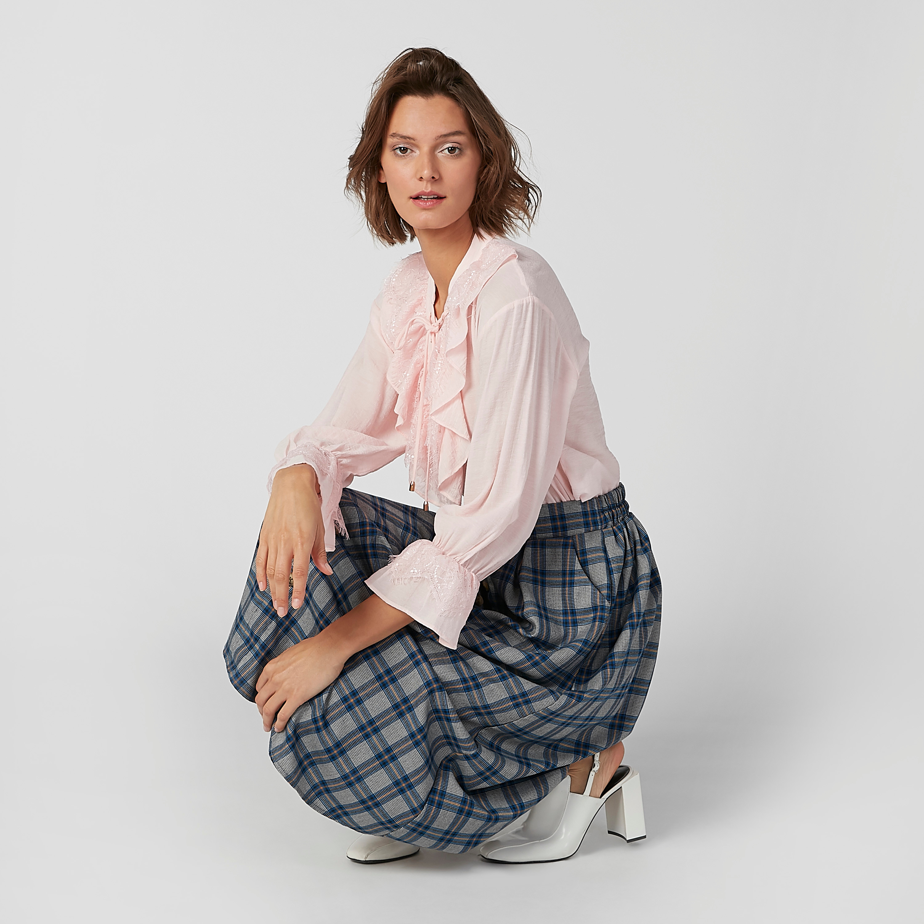 Iconic Textured Top with Long Sleeves and Tie Ups-women-clothing-shirtsandblouses-blouses-image-3