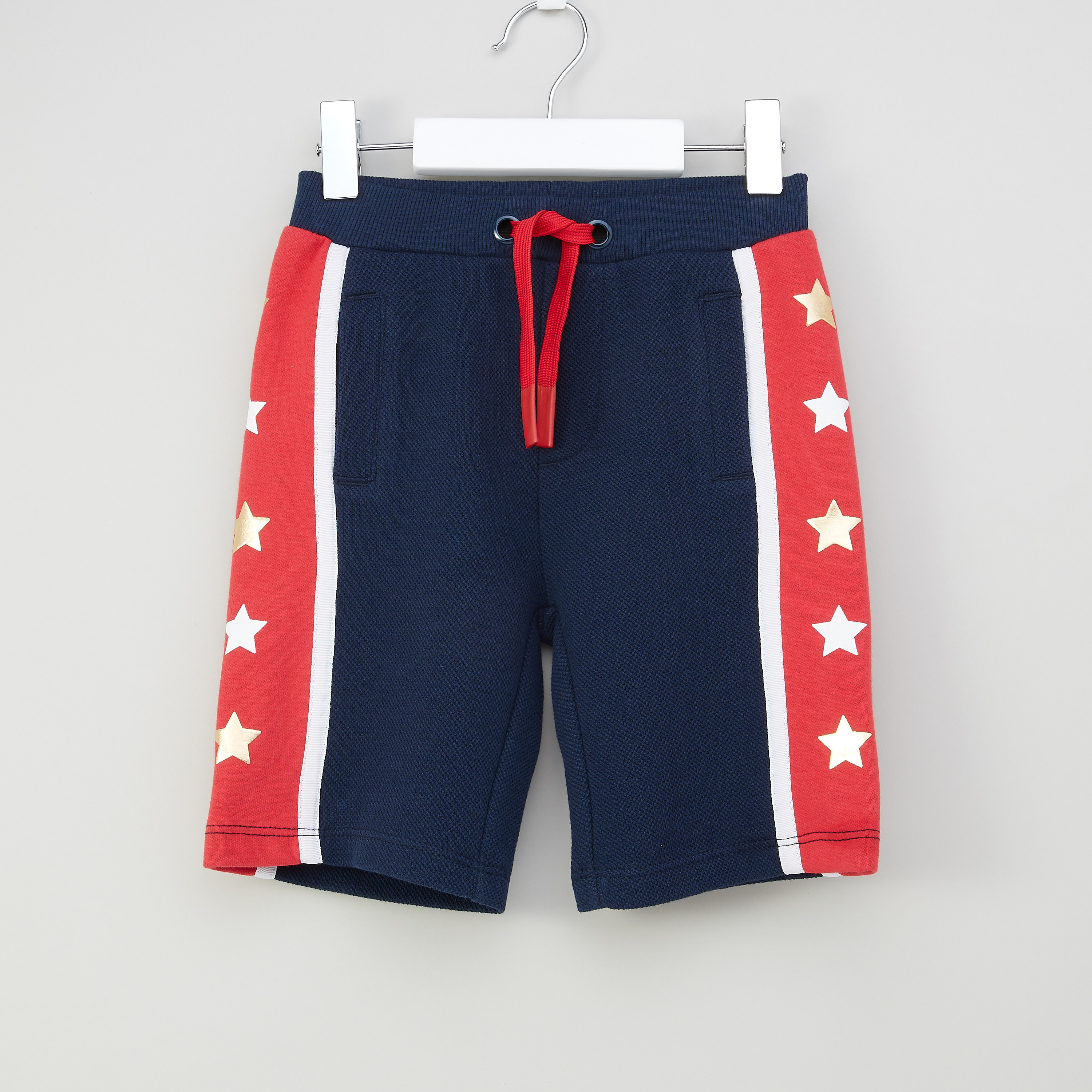 Iconic Printed Shorts with Drawstring-boys-clothing-bottoms-trousers-image-1