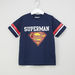 Iconic Sequin Detail Superman T-shirt with Round Neck-T Shirts-thumbnail-0