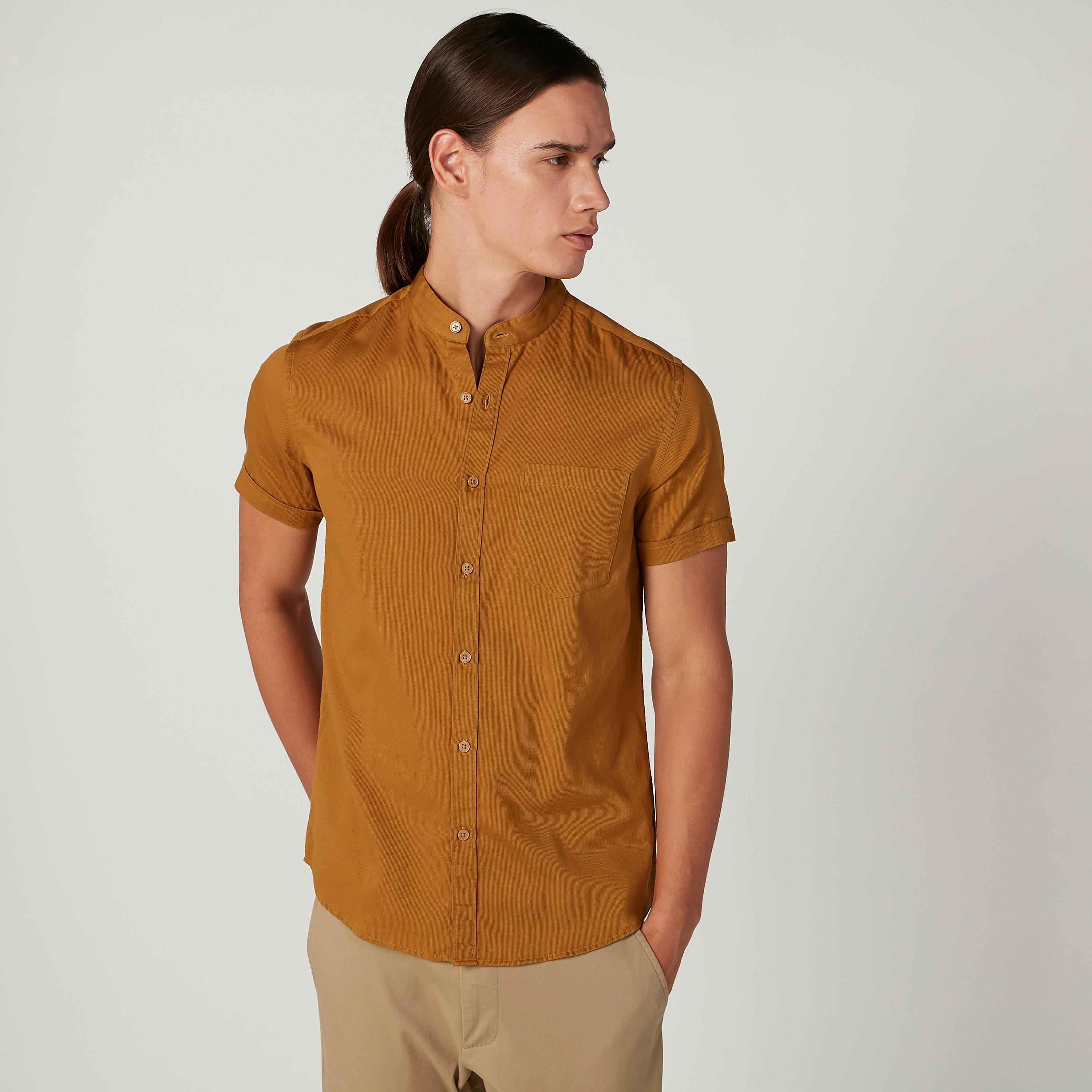 slim fit plain shirts