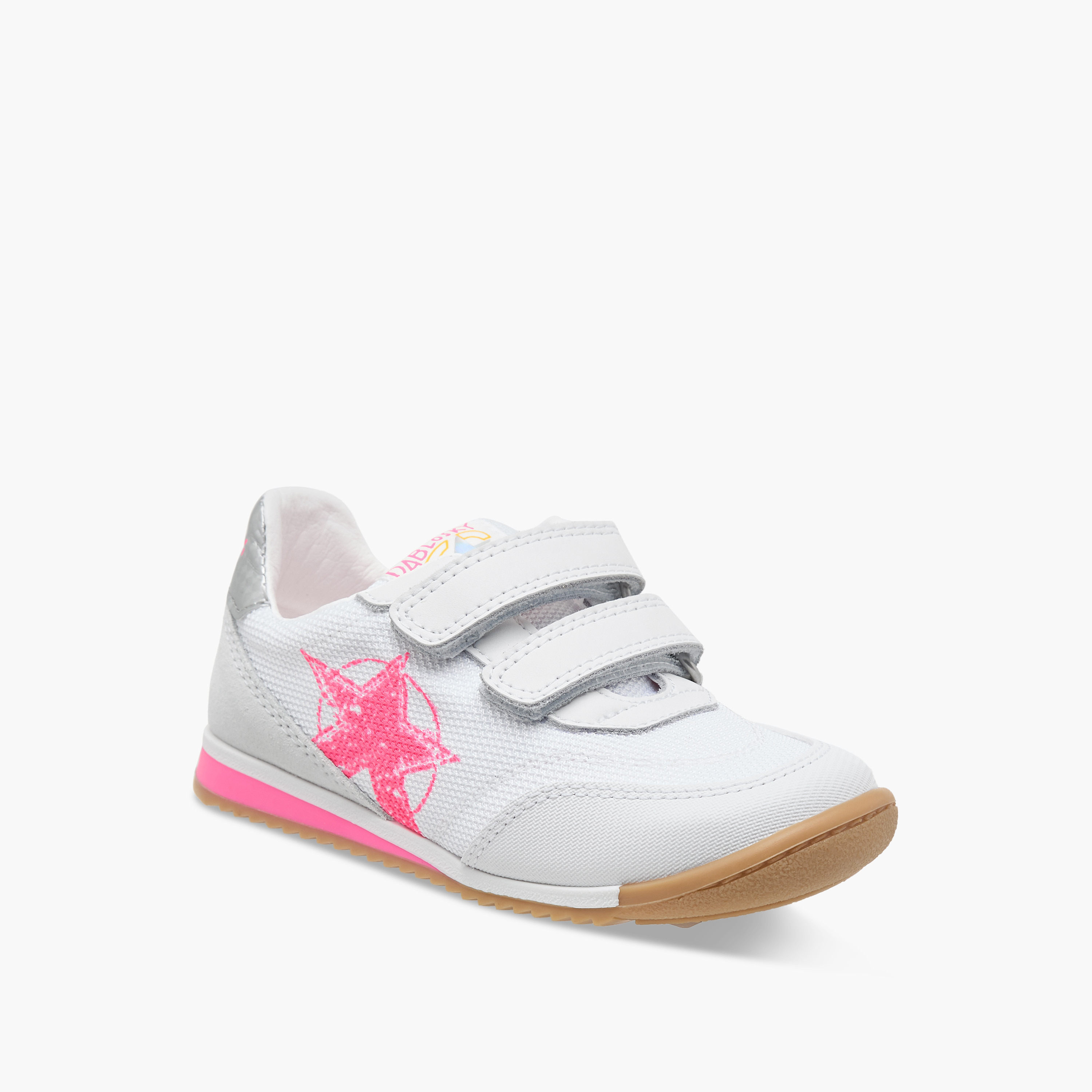 Pablosky Girls Logo Detail Hook & Loop Walking Shoes-girls-shoes-sneakers-image-2