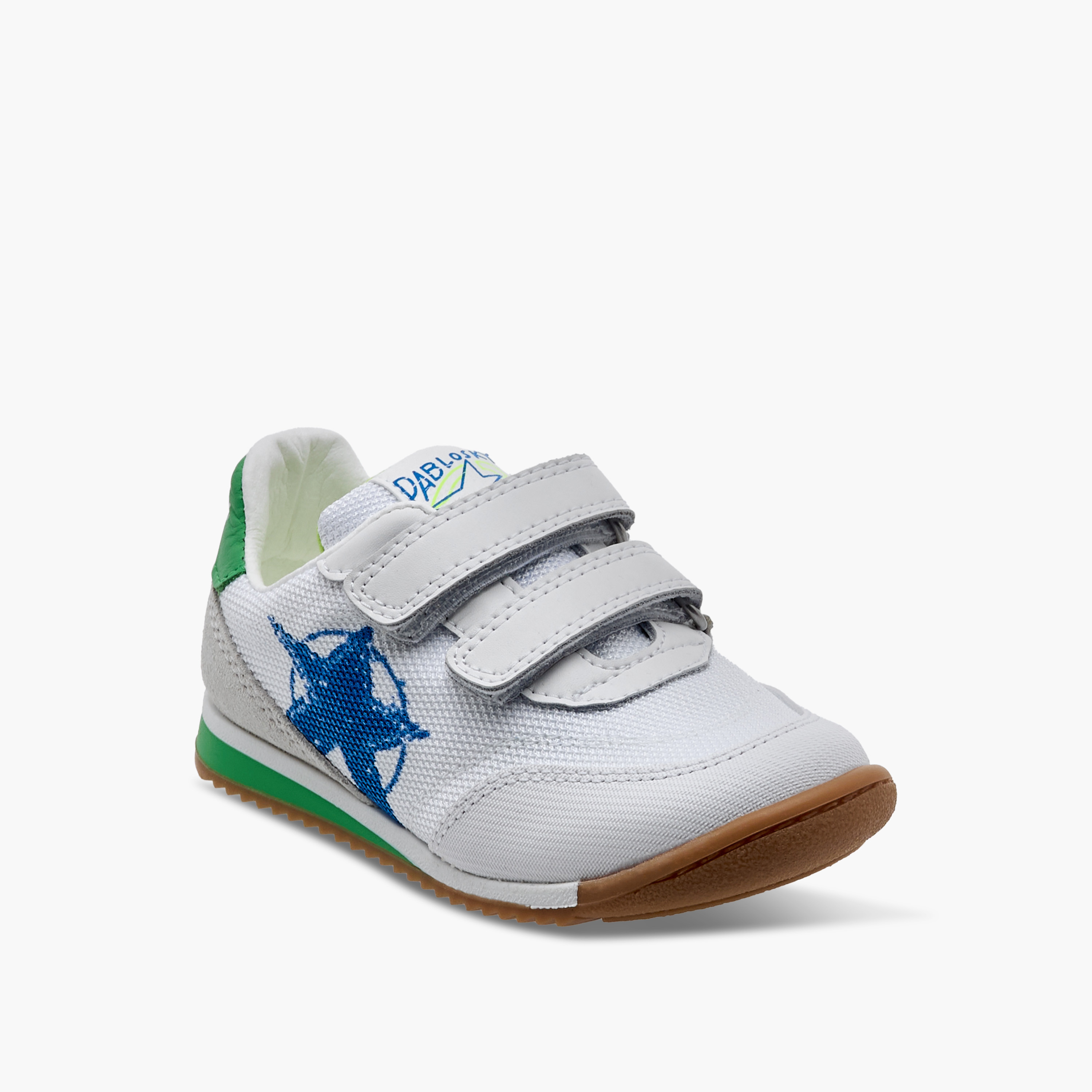 Pablosky Kids' Star Print Sneakers with Hook and Loop Closure-boys-shoes-sneakers-image-2