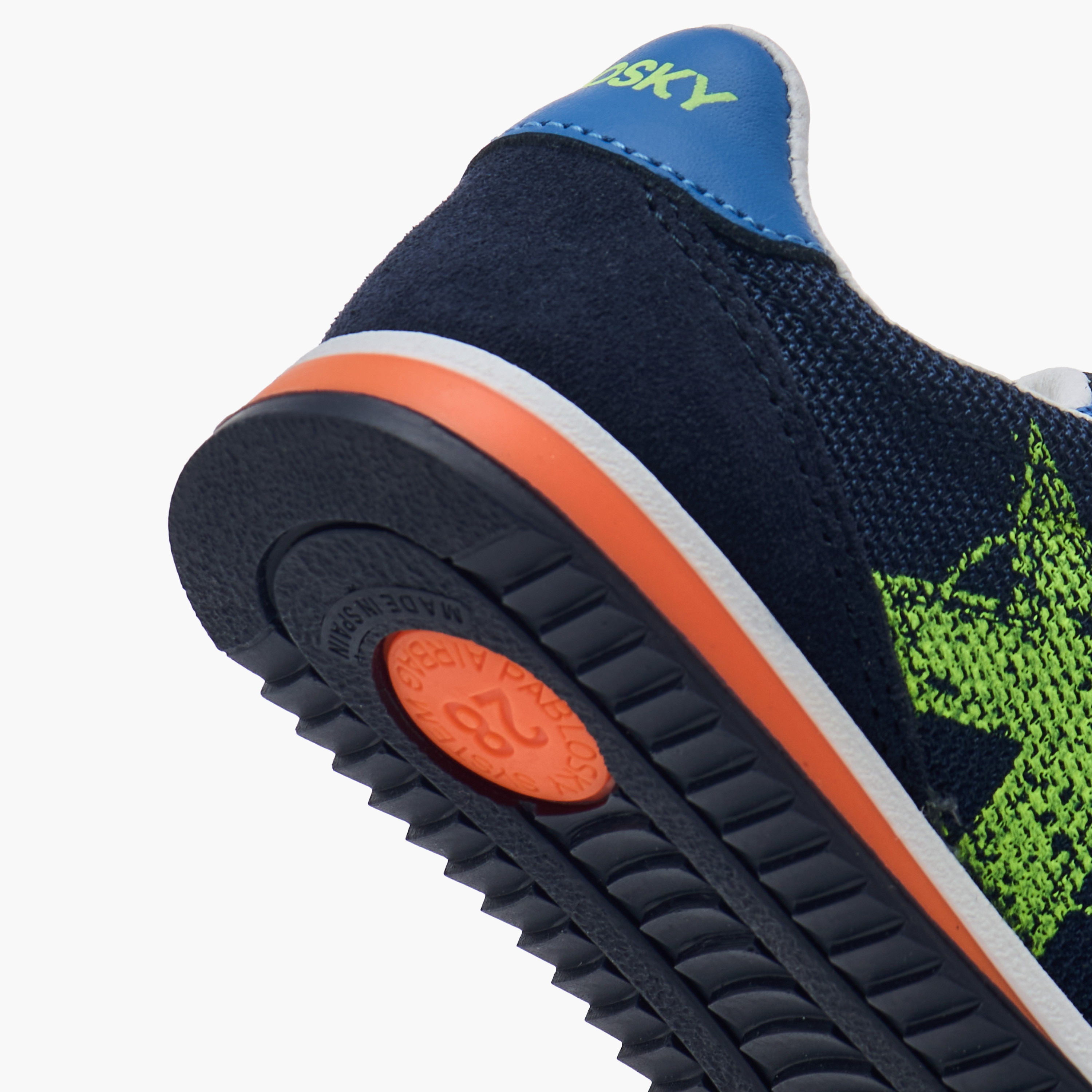 Pablosky Boys' Star Print Sneakers with Hook and Loop Closure-boys-shoes-sneakers-image-5