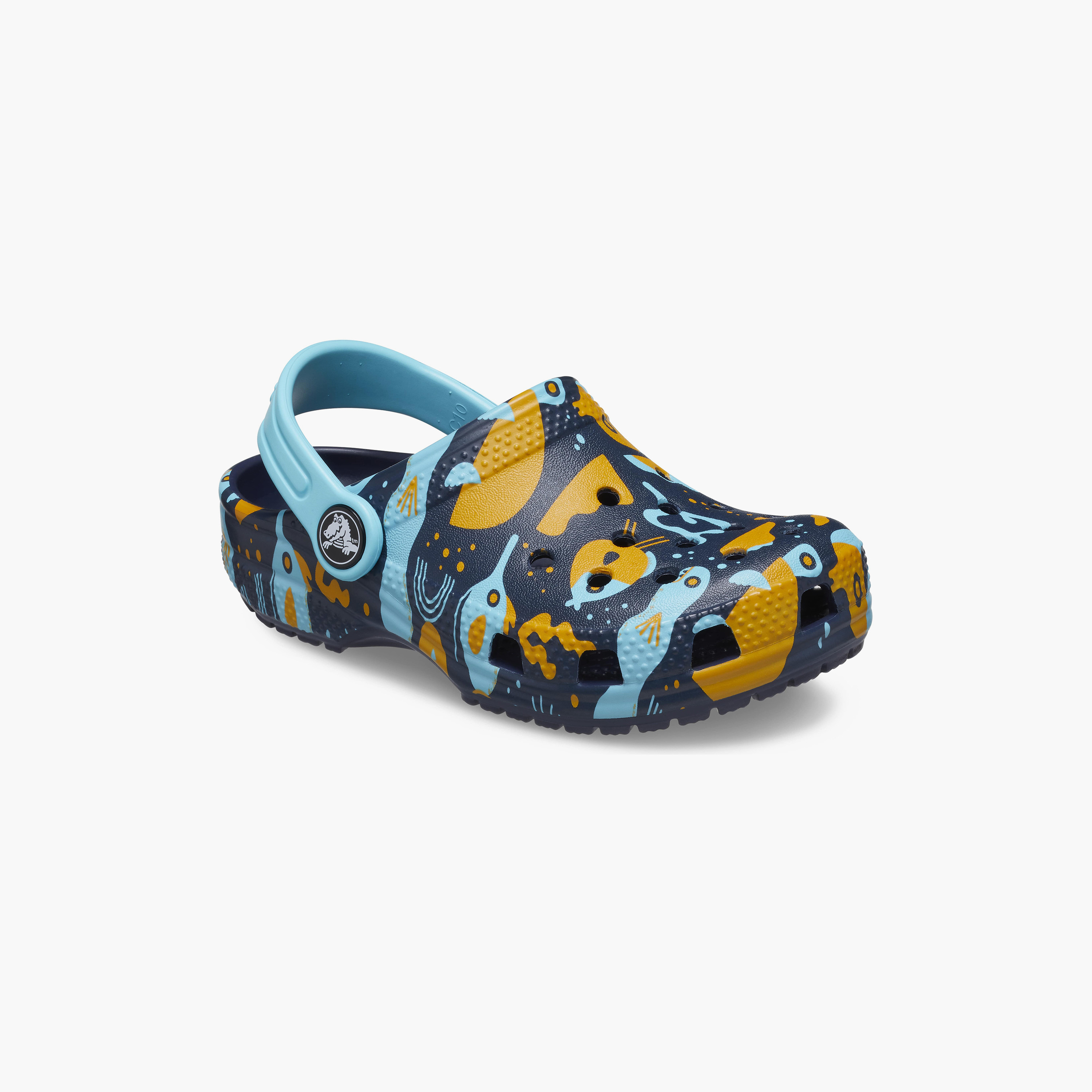 Crocs Toddlers Classic Island Escape Cut Out Details Clogs with Back Strap | 209039-4HQ-women-shoes-sandals-flats-image-2