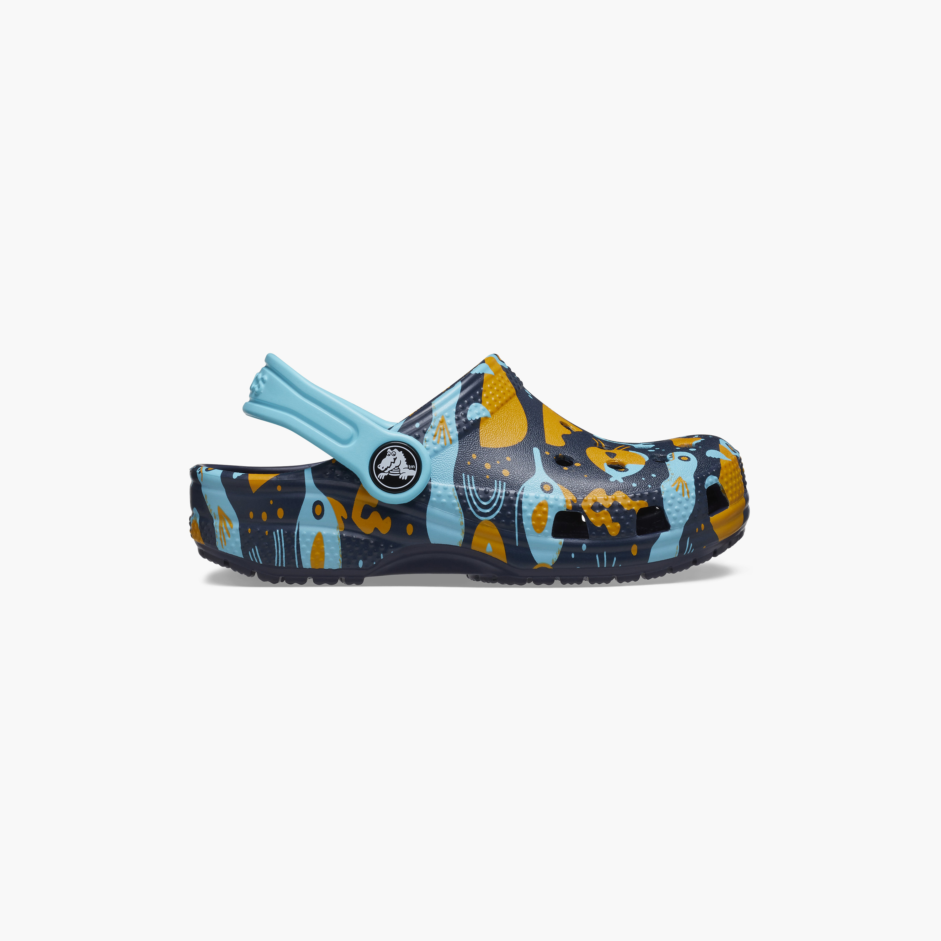 Crocs Toddlers Classic Island Escape Cut Out Details Clogs with Back Strap | 209039-4HQ-women-shoes-sandals-flats-image-3