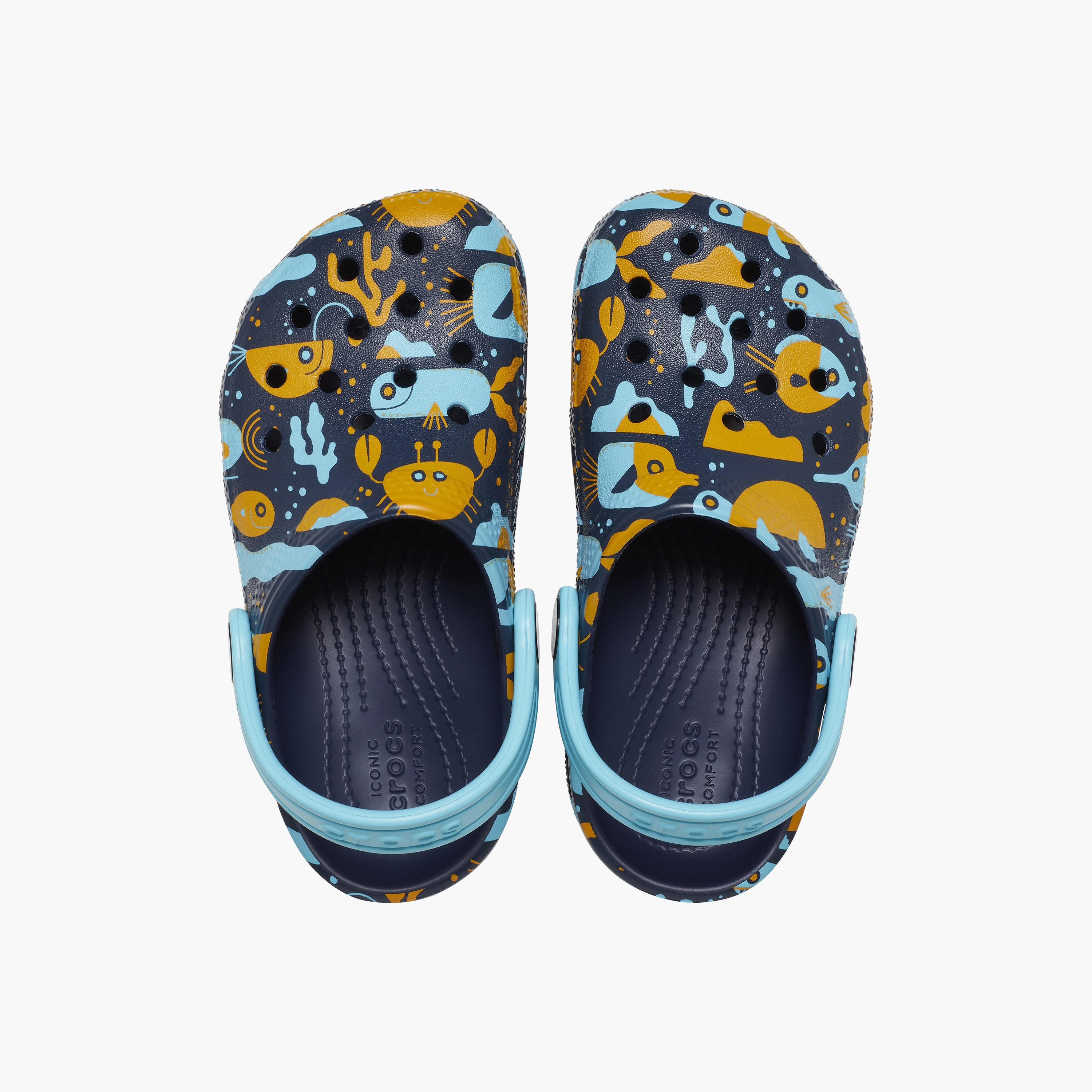 Crocs Toddlers Classic Island Escape Cut Out Details Clogs with Back Strap | 209039-4HQ-women-shoes-sandals-flats-image-5
