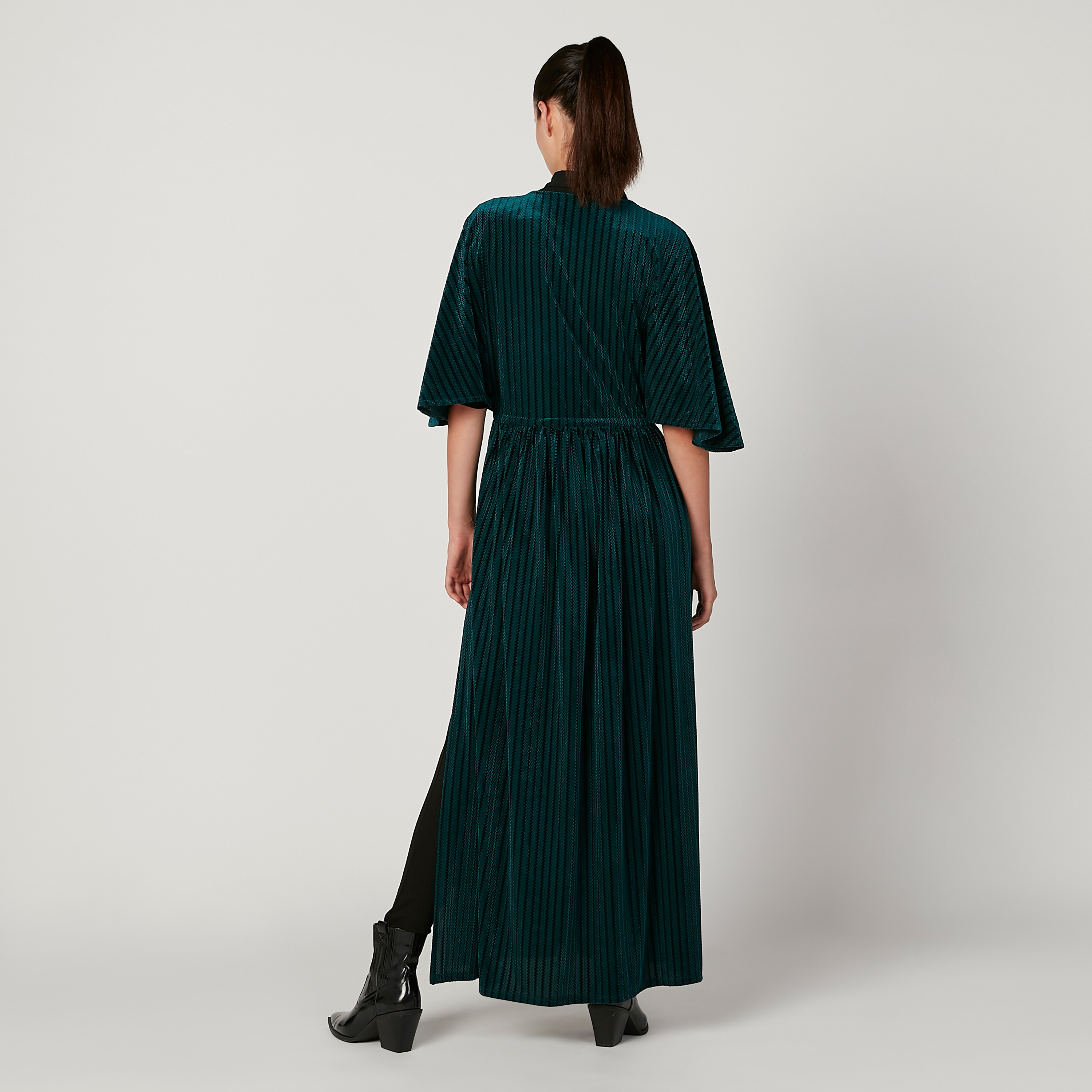 Iconic Textured Shurg with Flared Sleeves and Tie Ups-women-winterwear-cardigansandjumpers-jumpers-image-4