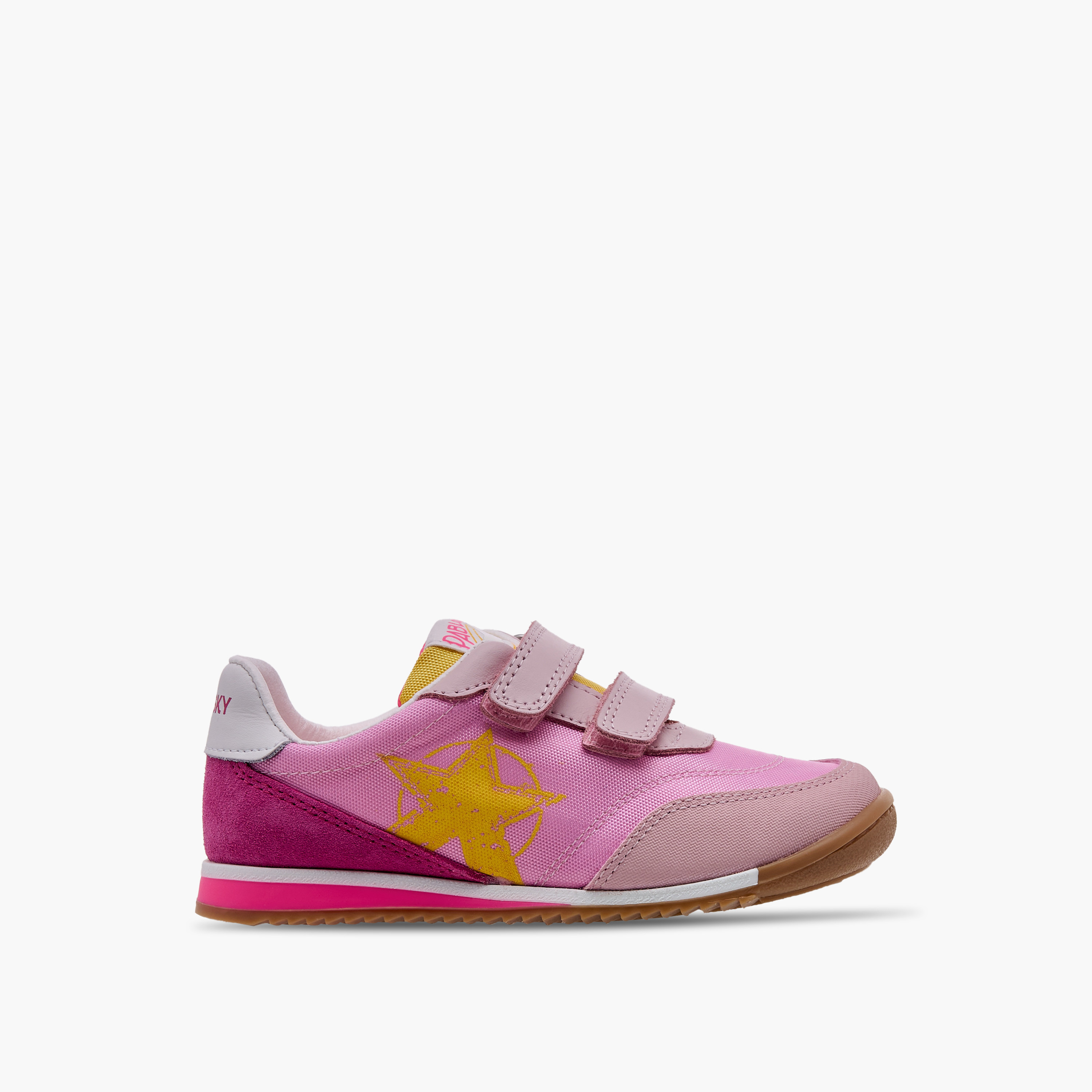 Pablosky Girls' Colourblock Sneakers with Hook and Loop Closure-girls-shoes-sneakers-image-3