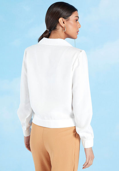 Iconic Plain Jacket with Long Sleeves and Flap Pockets