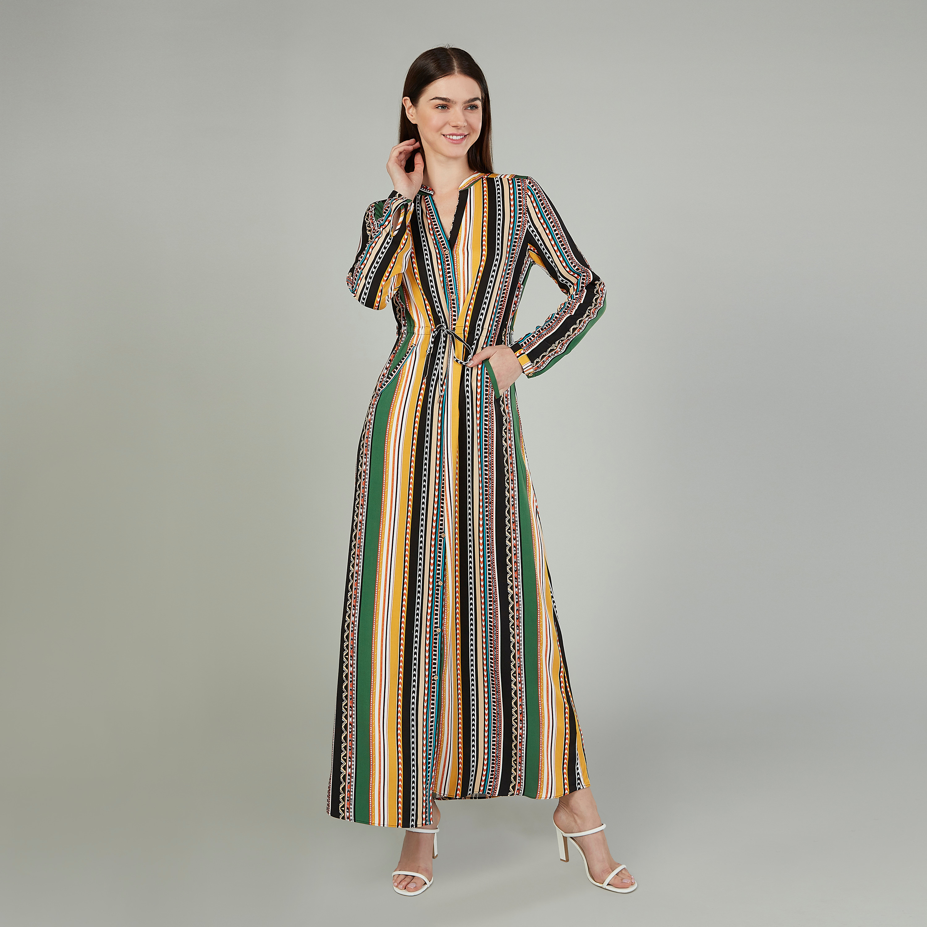 Maxi shirt dress with pockets hotsell