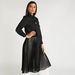 Iconic Pleated Midi A-line Dress with Long Sleeves-Dresses-thumbnailMobile-5