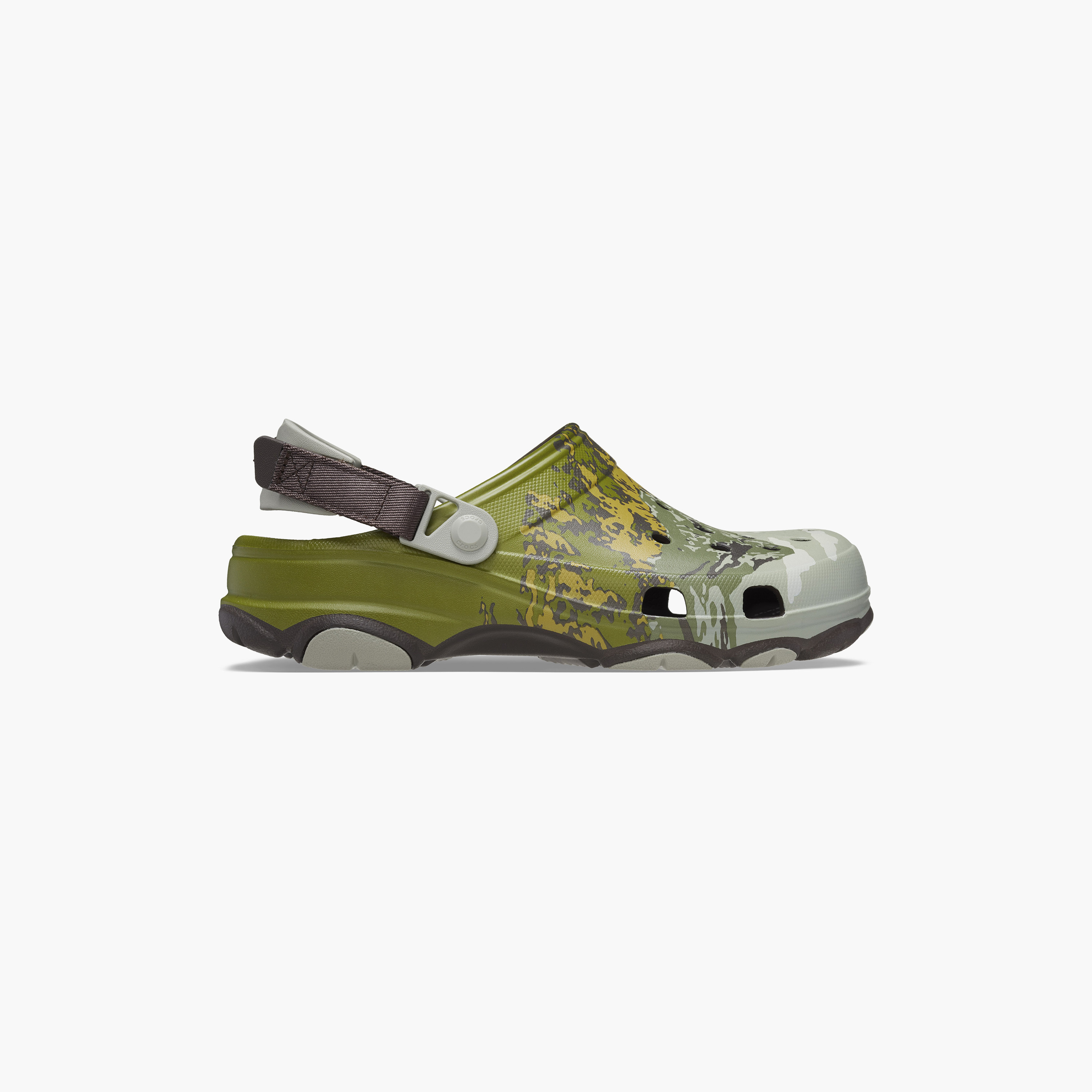 Crocs Unisex All Terrain Summit Cut Out Detail Clogs with Velcro Closure | 209204-95S-women-shoes-sandals-flats-image-3