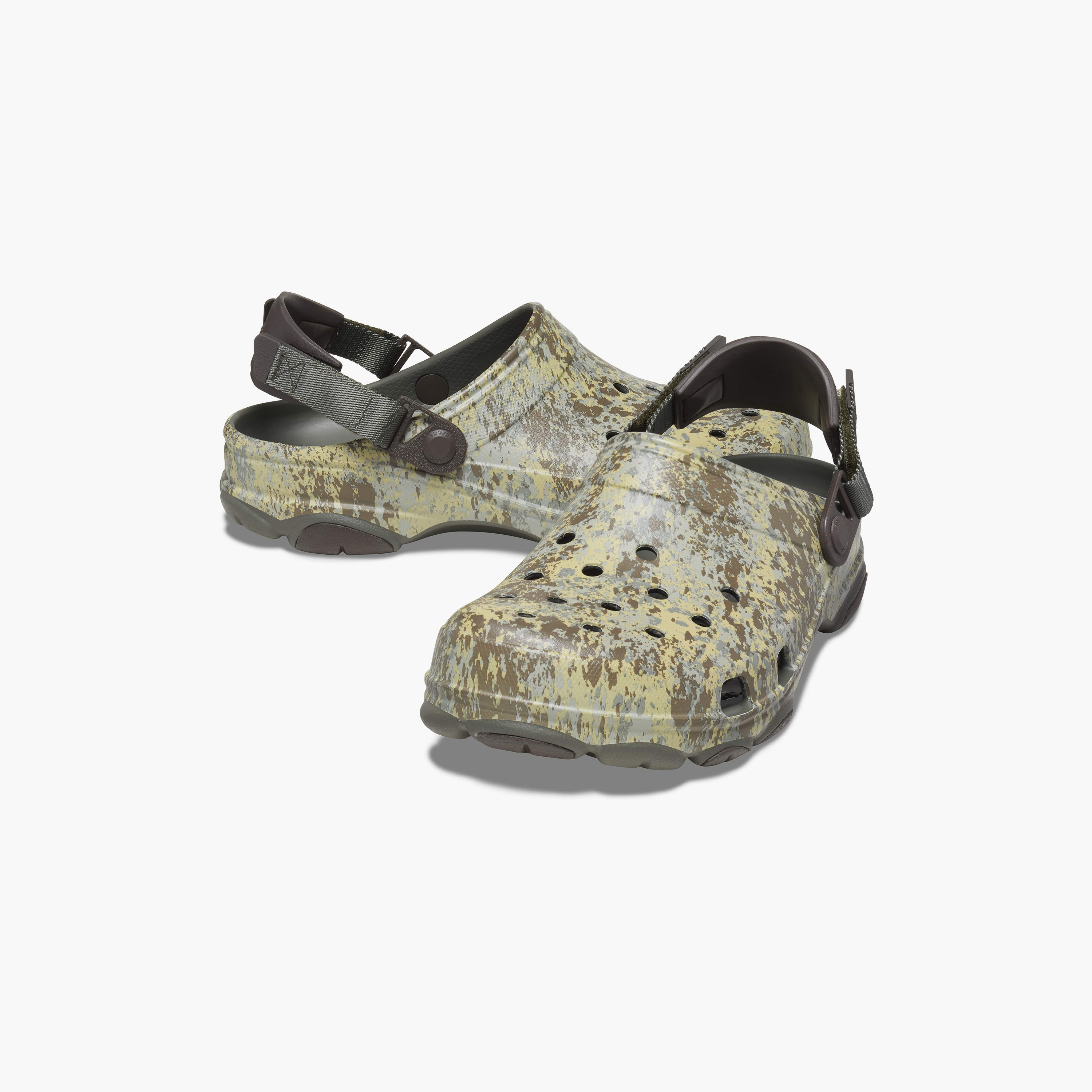 Camo crocs sale with velcro strap