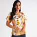 Iconic Floral Print Wrap Top with Waist Tie-Ups-Shirts & Blouses-thumbnailMobile-6