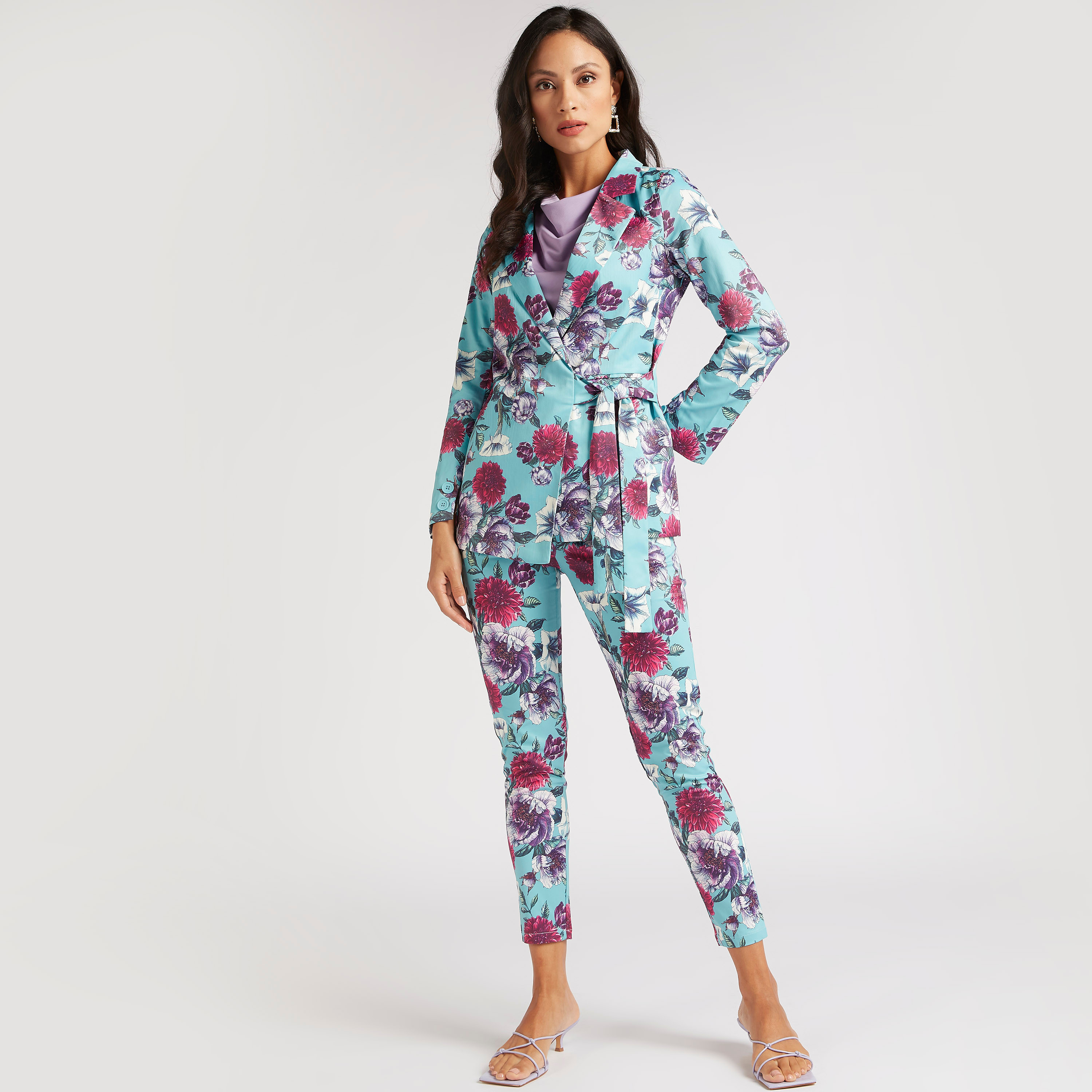 Floral Print High-Rise Pants with Semi-Elasticated Waist-women-clothing-trousers-image-2