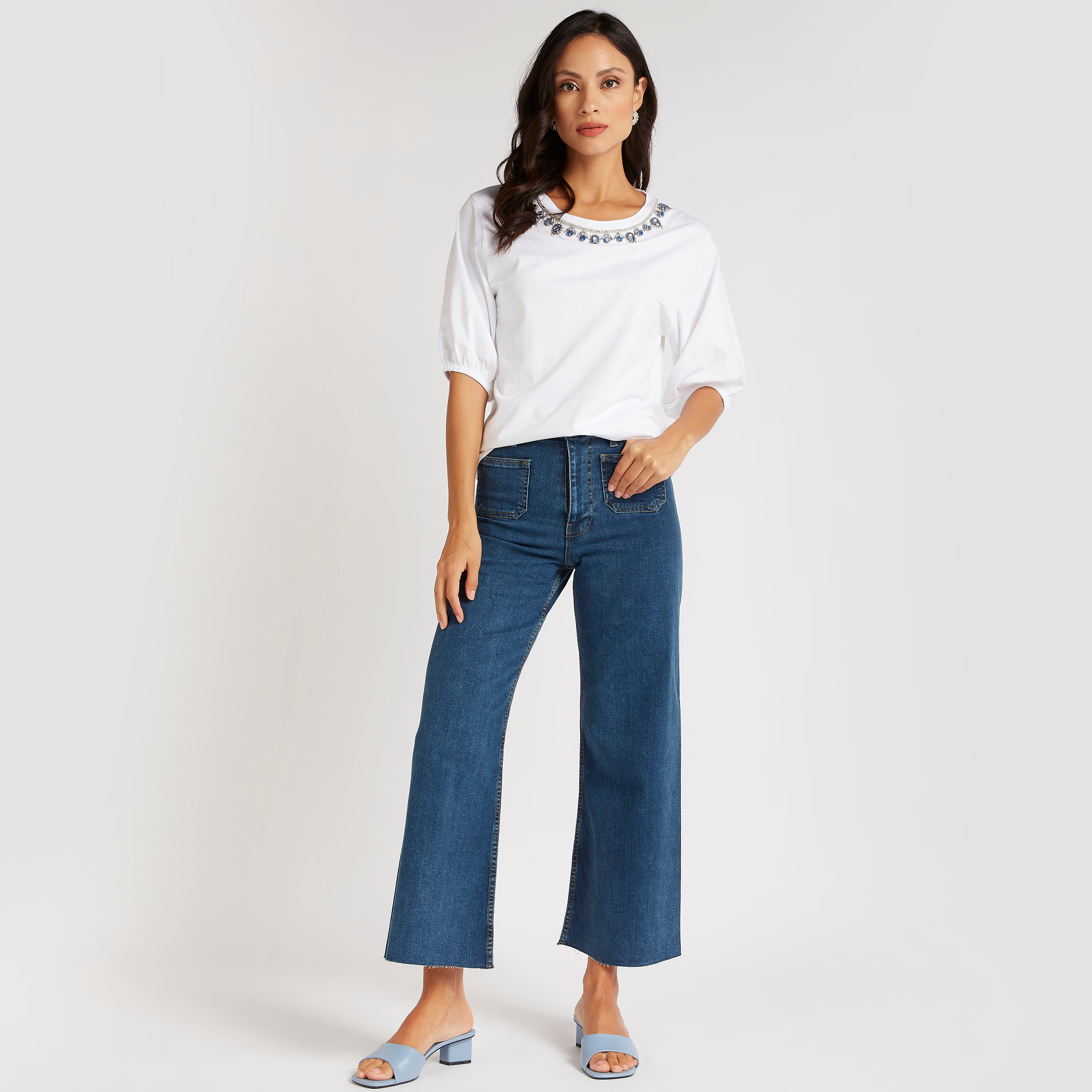 Only wide leg on sale jeans