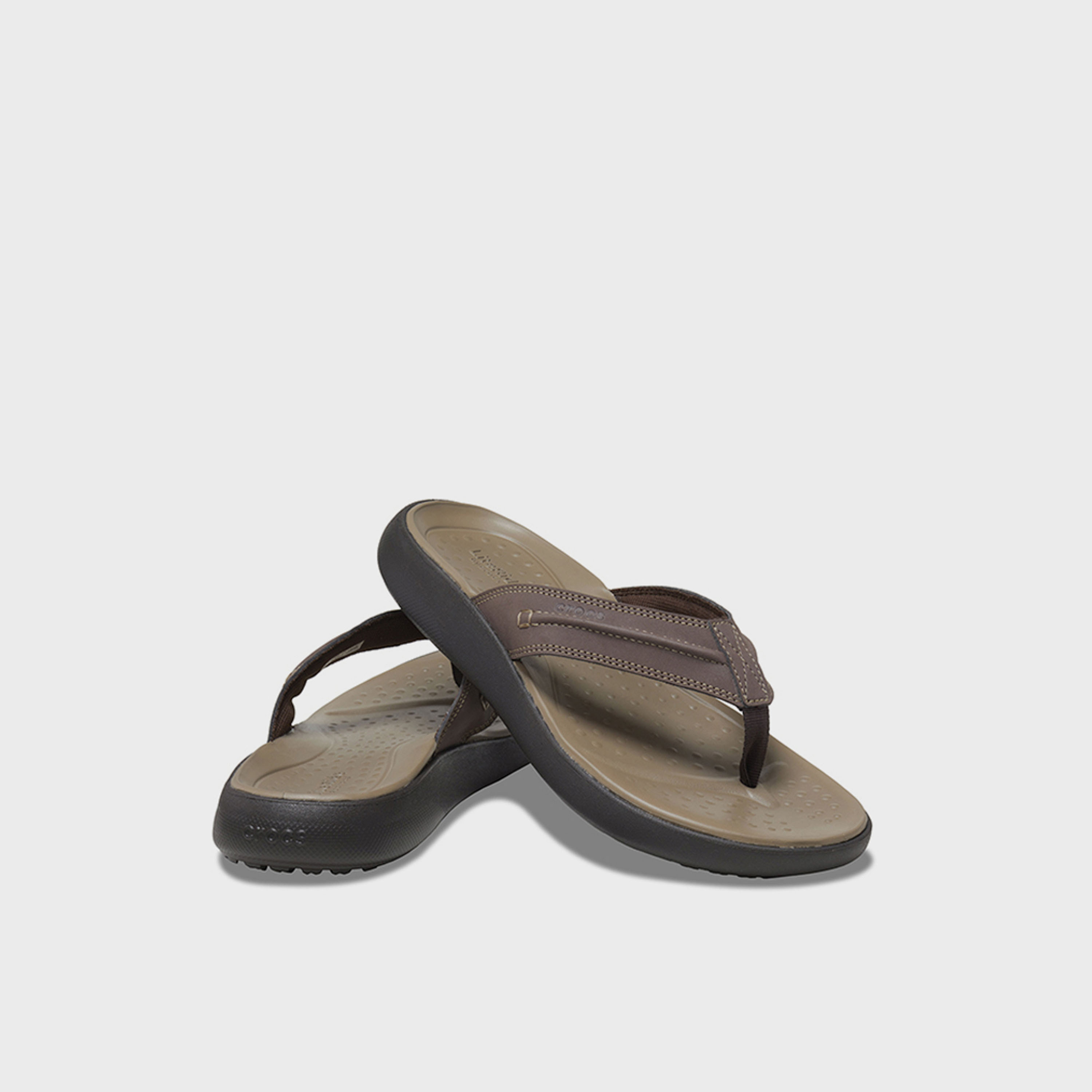 Crocs Men's Slip-On Yukon Vista II LR Thong Sandals | 209332-206-men-shoes-sandals-image-1