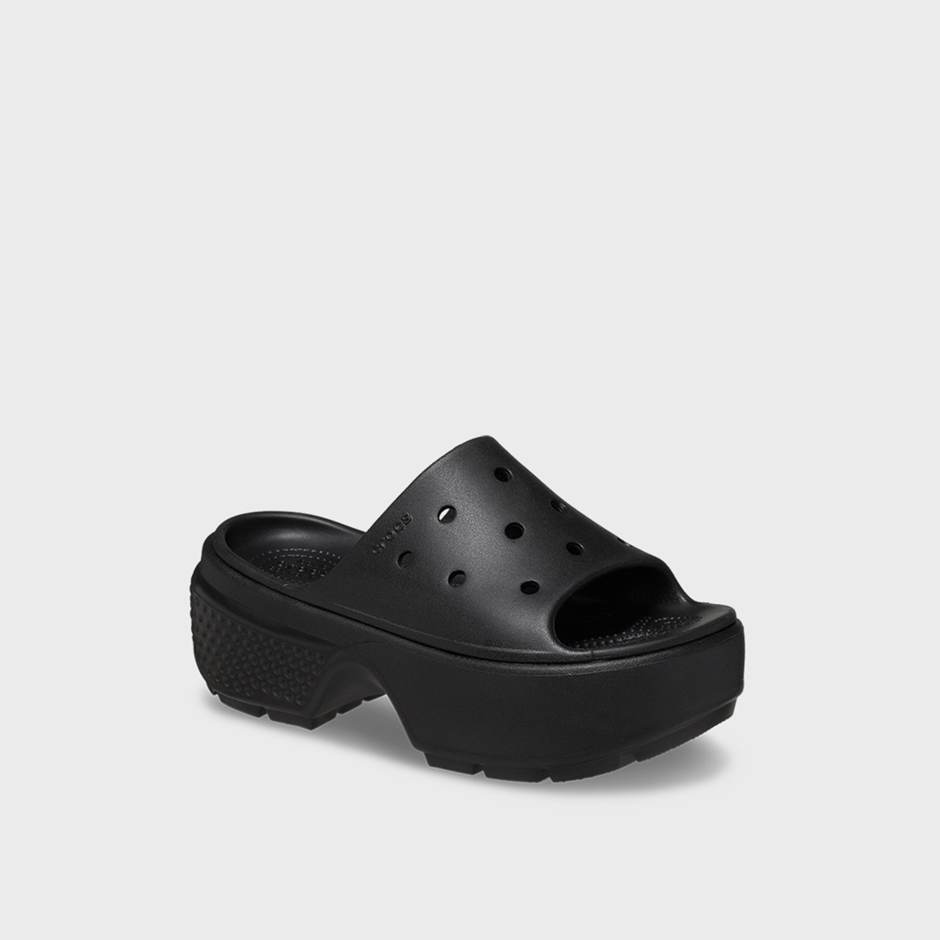 Crocs Slip On Stomp Slide Clogs | 209346-001-women-shoes-sandals-flats-image-3