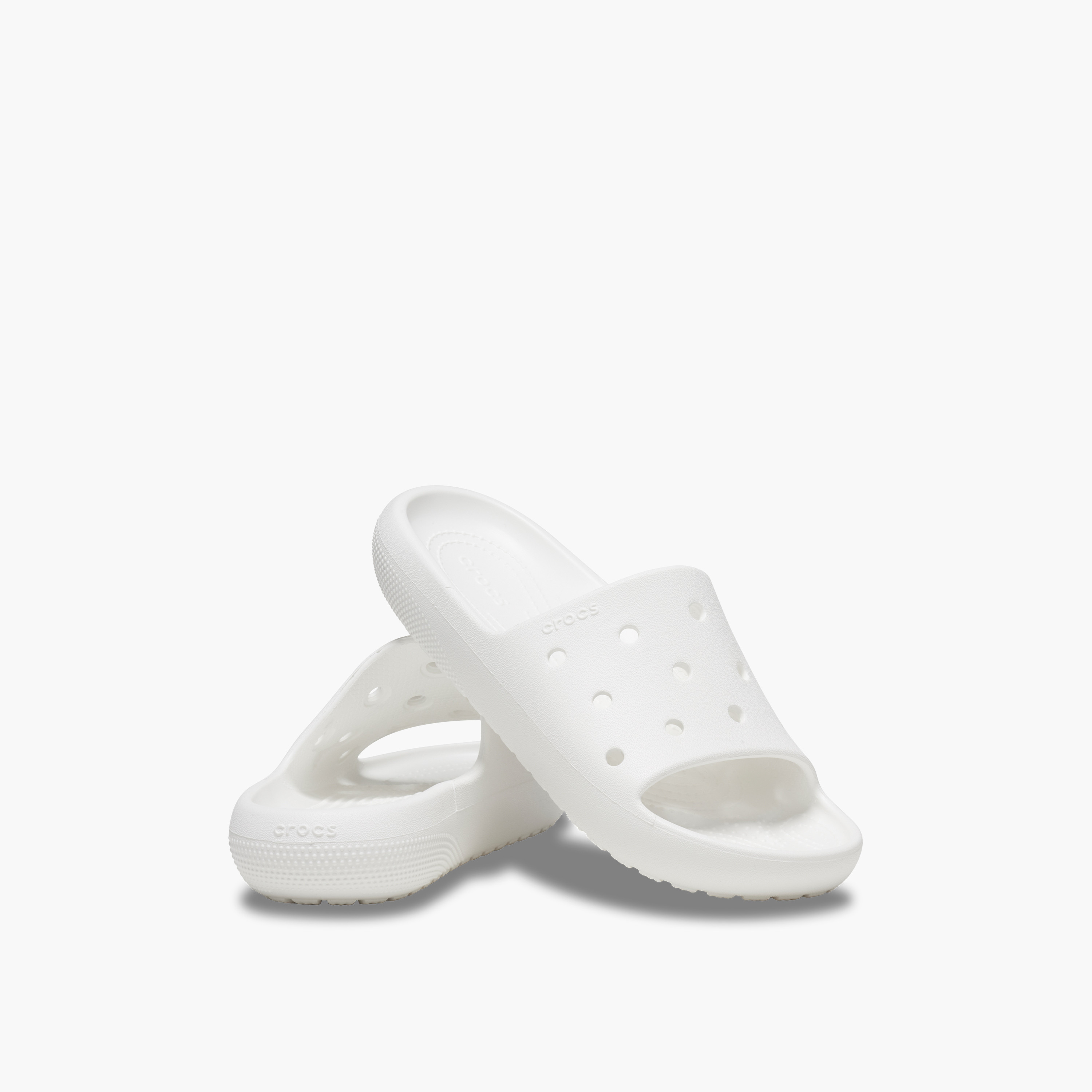 Crocs Unisex Slip On Classic Slide v2 Slides | 209401-100-women-shoes-flipflopsandslides-image-1
