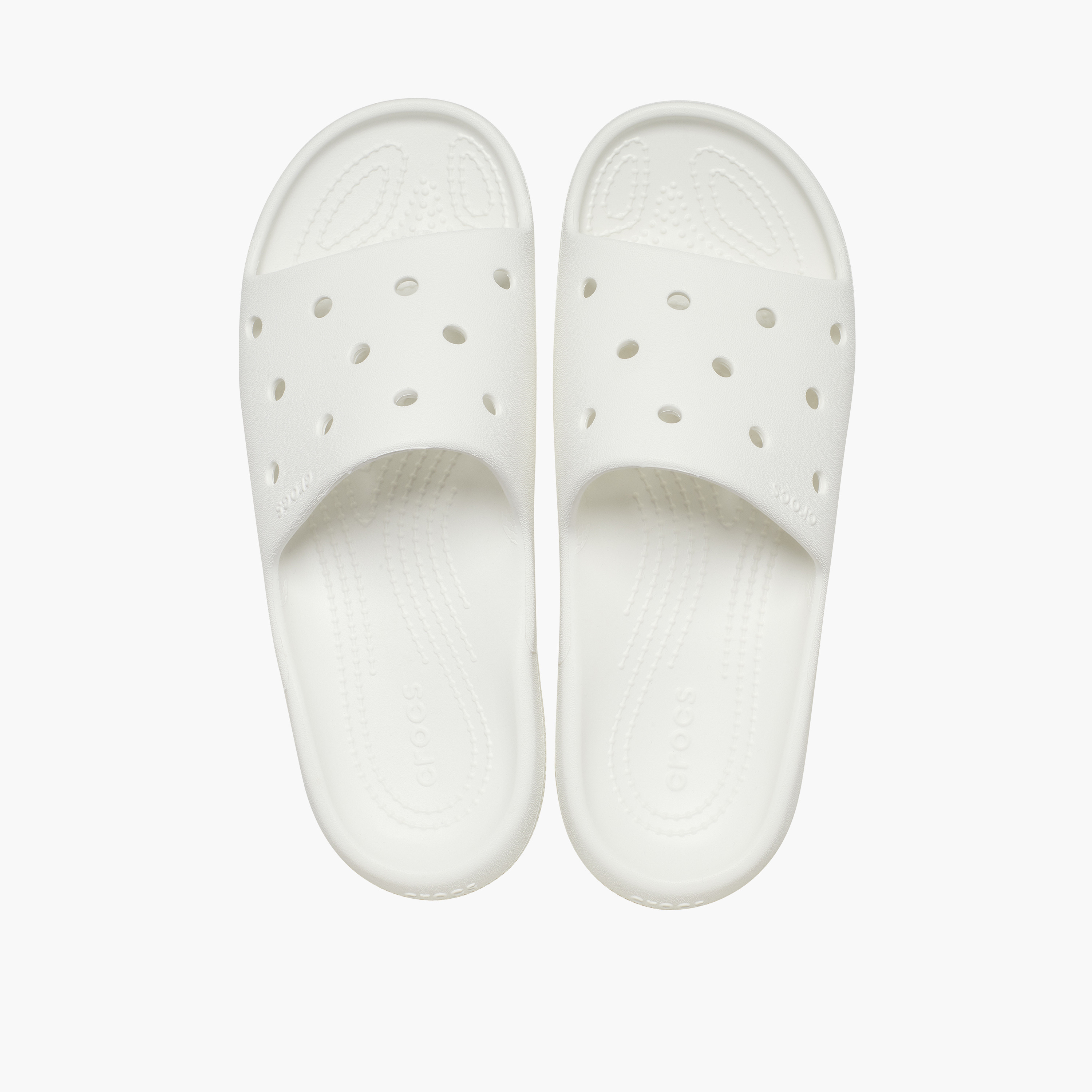 Crocs Unisex Slip On Classic Slide v2 Slides | 209401-100-women-shoes-flipflopsandslides-image-2