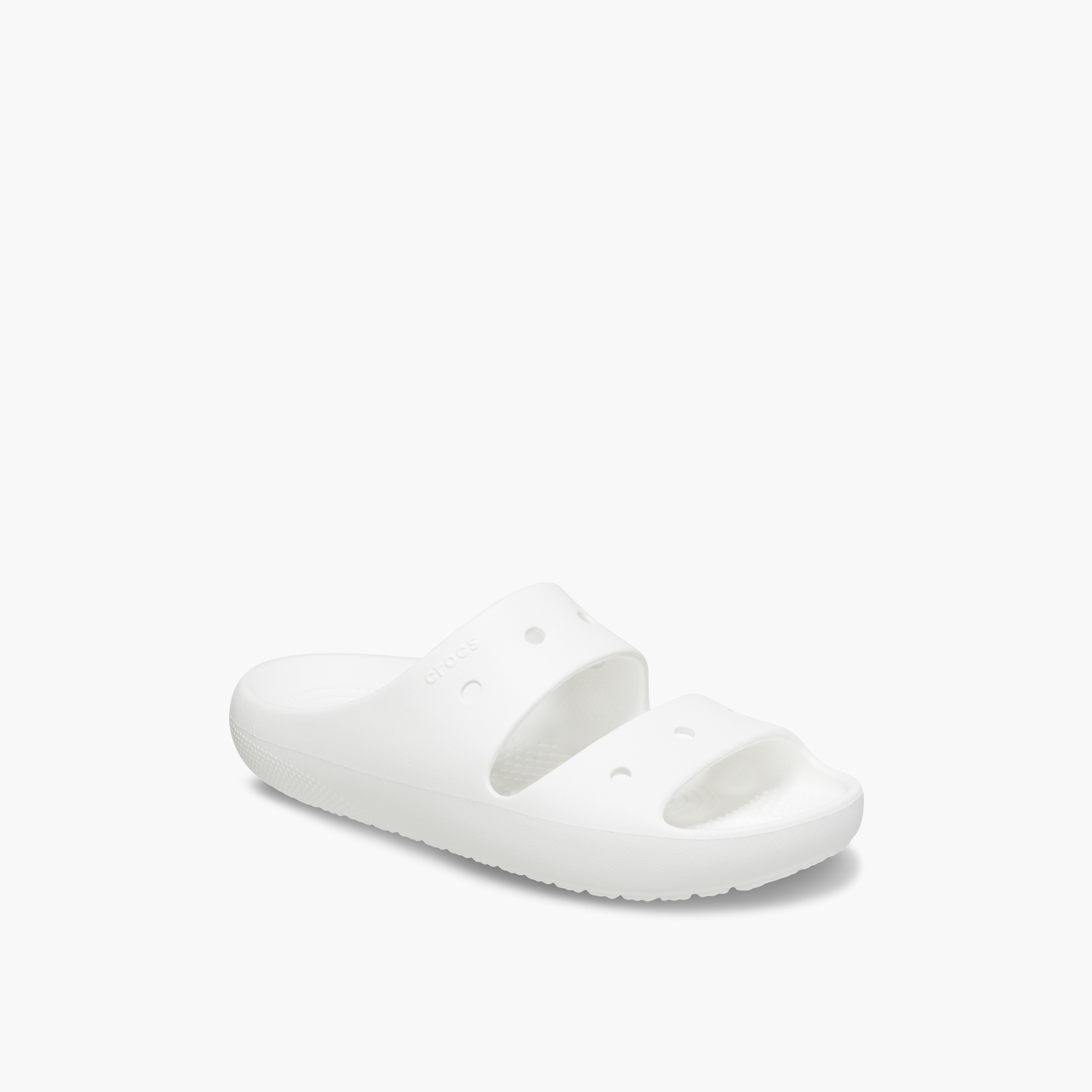 Crocs Unisex Slip On Classic v2 Slide Sandals | 209403-100-women-shoes-sandals-flats-image-3