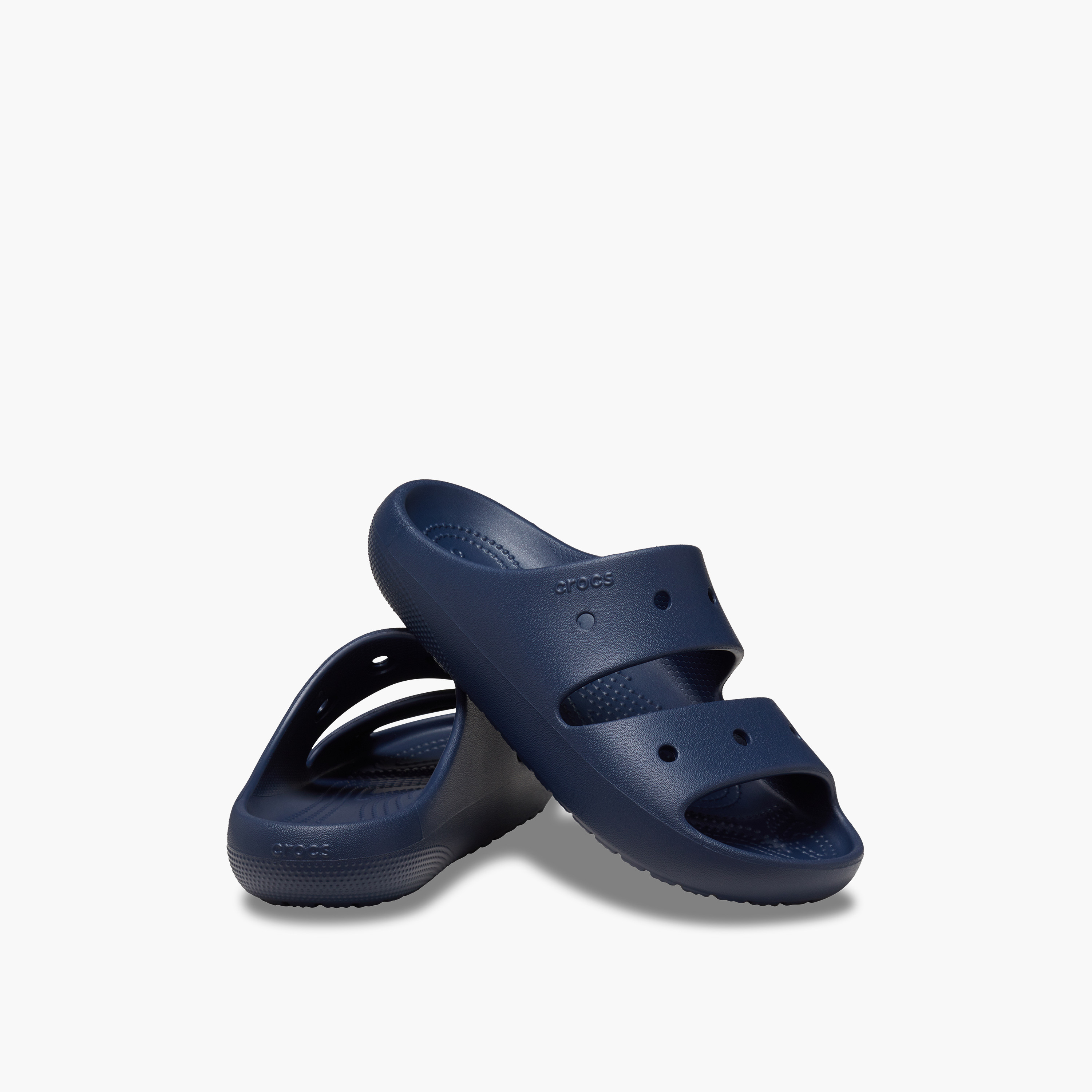 Crocs Unisex Slip On Classic v2 Slide Sandals | 209403-410-women-shoes-sandals-flats-image-1