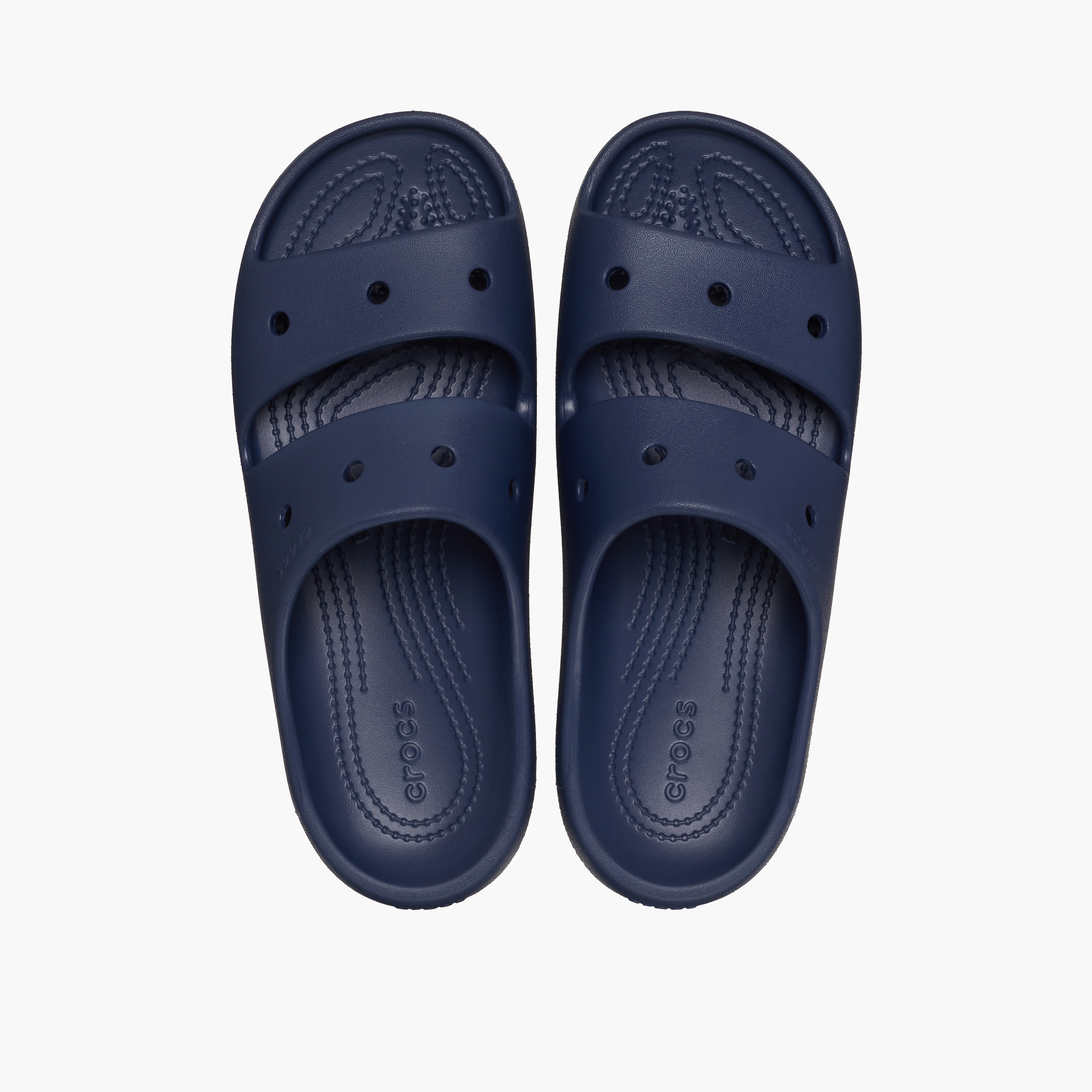Crocs Unisex Slip On Classic v2 Slide Sandals | 209403-410-women-shoes-sandals-flats-image-2
