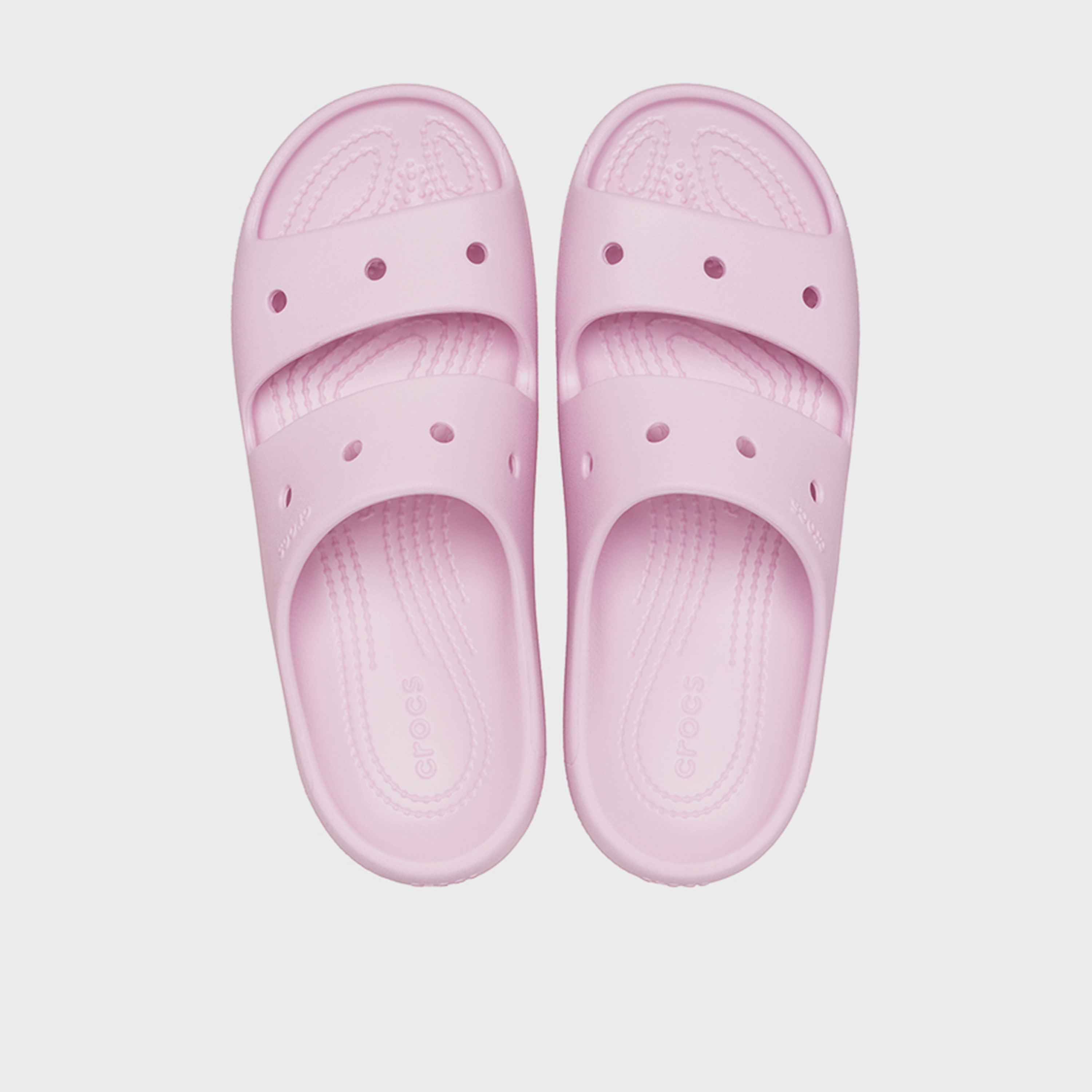 Crocs Women's Slip-On Classic V2 Slide Flat Sandals | 209403-5BX-women-shoes-sandals-flats-image-2