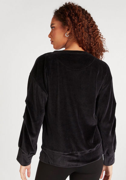 Iconic Embellished Sweatshirt with Crew Neck and Long Sleeves-Sweatshirts-image-3