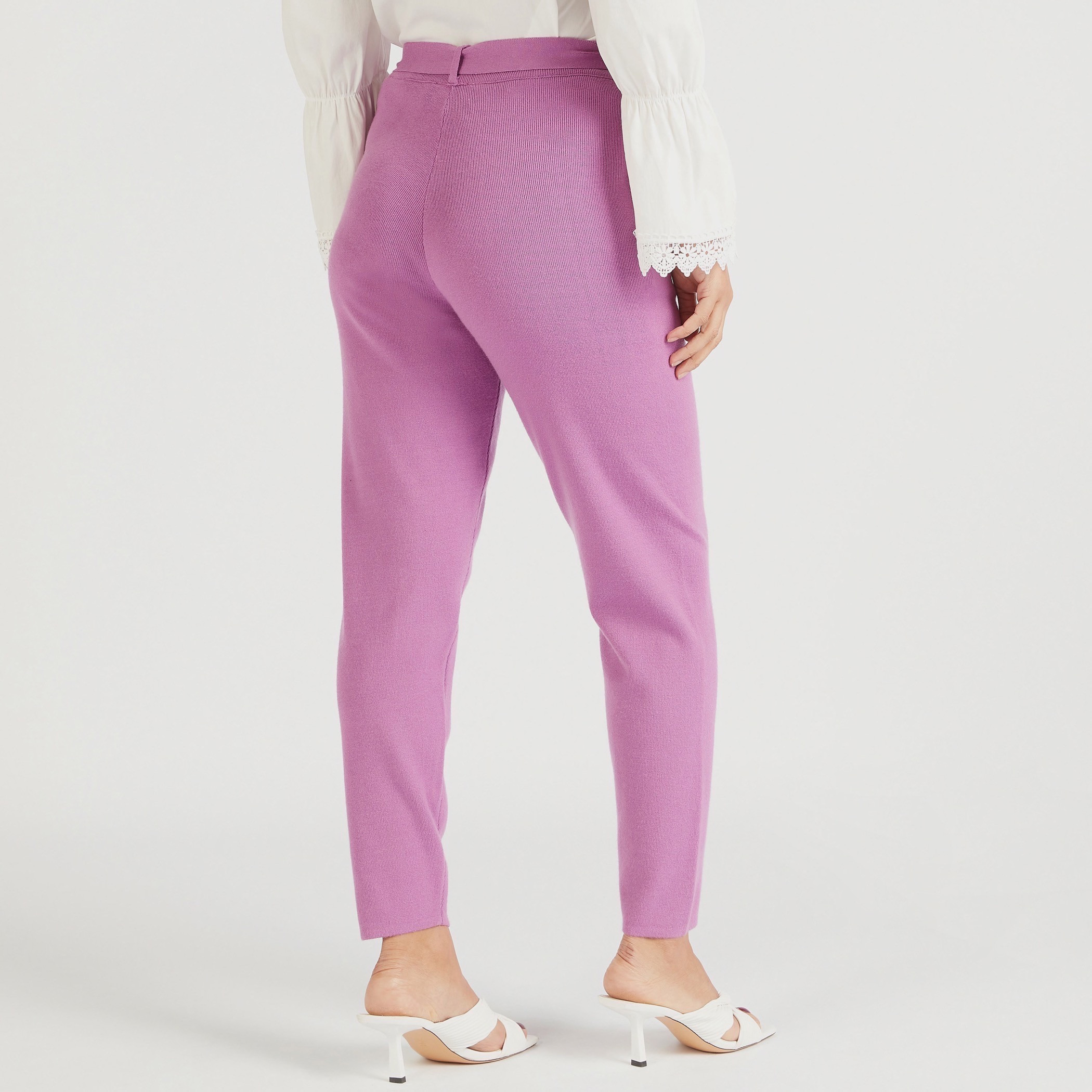 Iconic Solid High-Rise Trousers with Belt Tie Up and Pockets-women-clothing-trousers-image-4