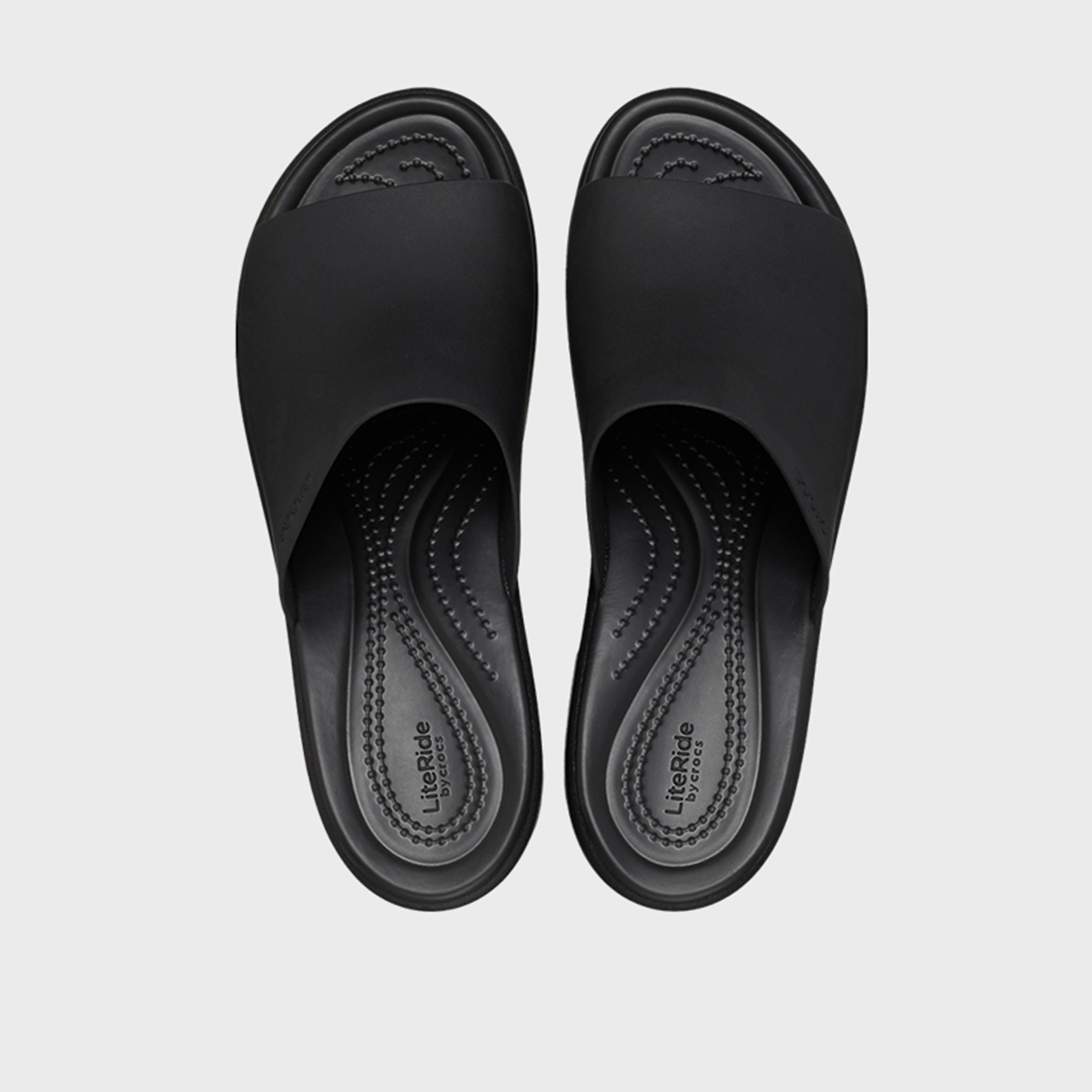 Crocs Women's Slip On Brooklyn Slide Block Heels | 209408-060-women-shoes-heels-image-2