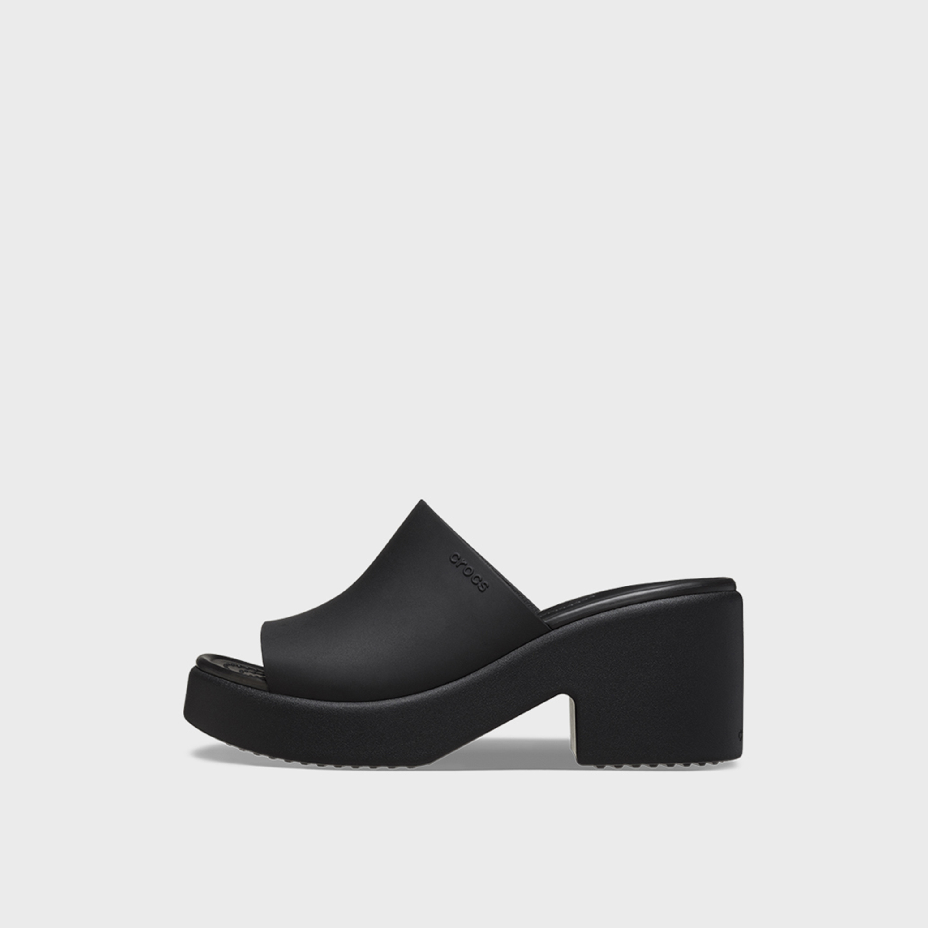 Crocs Women's Slip On Brooklyn Slide Block Heels | 209408-060-women-shoes-heels-image-6