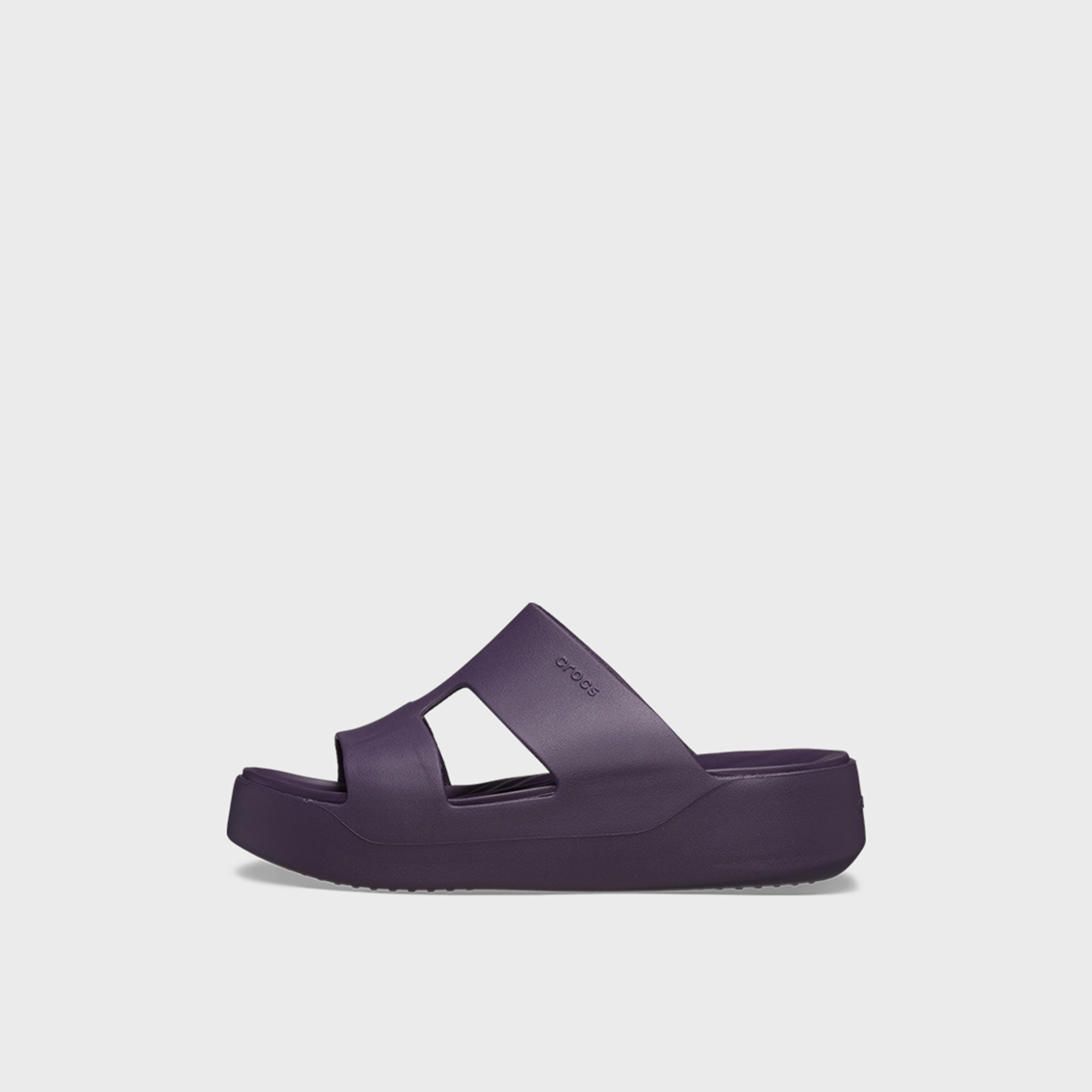 Crocs Women's Slip On Getaway Platform H-Strap Slide Sandals | 209409-5AS-women-shoes-sandals-flats-image-2
