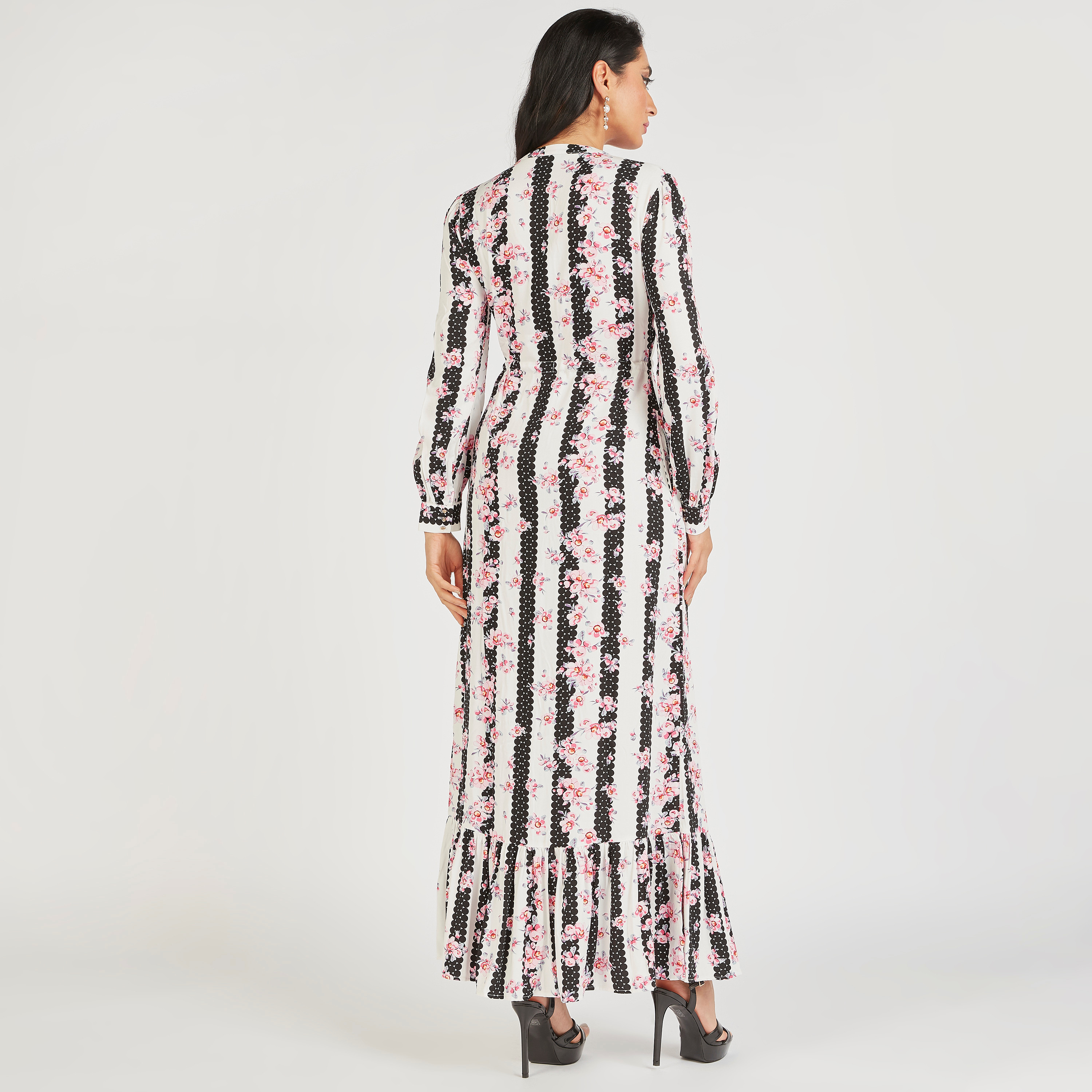 فستان ماكسي بطبعات زهور وأكمام طويلة من آيكونك-women-clothing-dresses-image-4