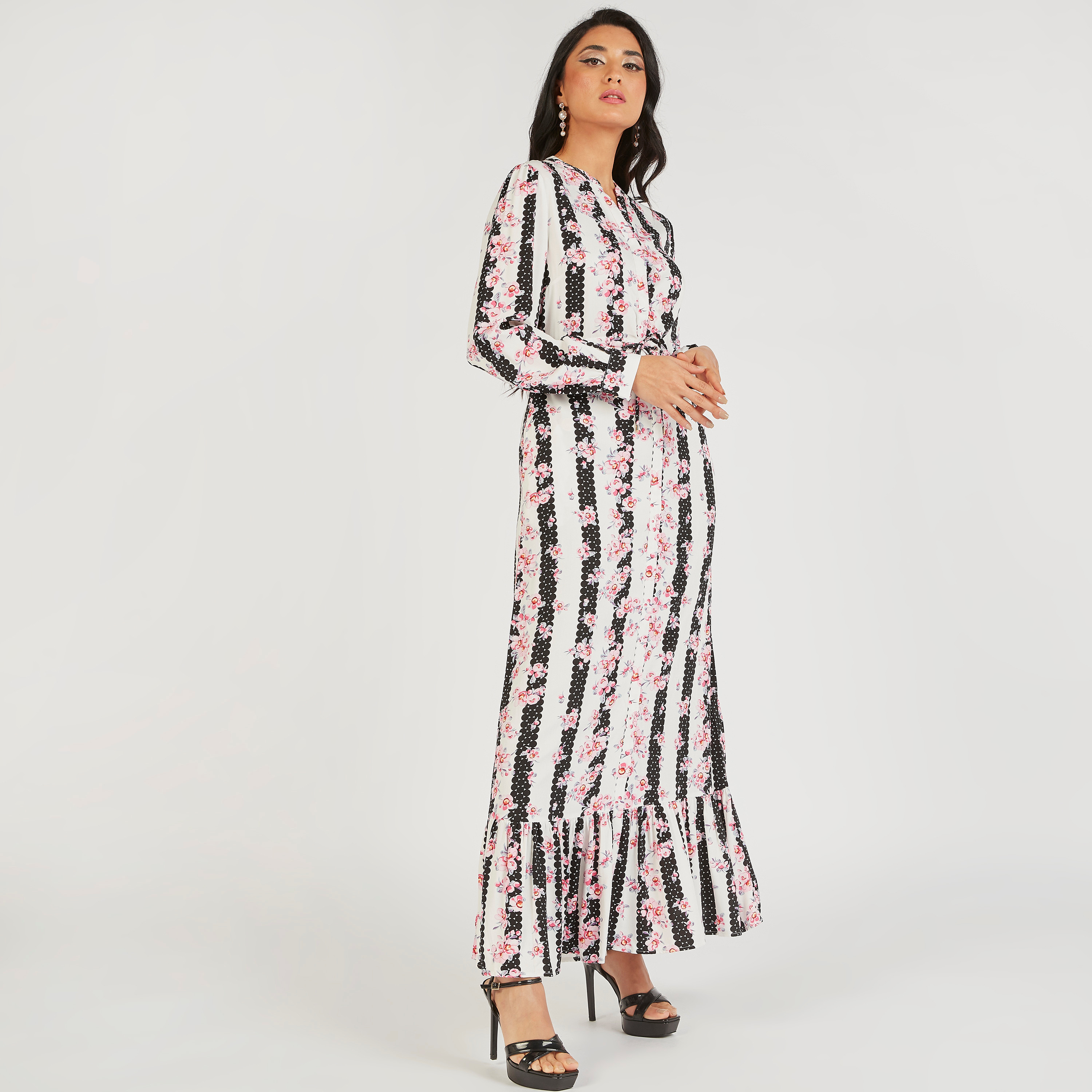 فستان ماكسي بطبعات زهور وأكمام طويلة من آيكونك-women-clothing-dresses-image-6