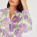 Iconic Floral Print Maxi Dress with Long Sleeves and Gathered Hem-Dresses-thumbnailMobile-2