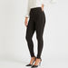 Iconic Solid Mid-Rise Treggings with Elasticated Waistband-Leggings-thumbnailMobile-0