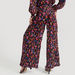 Iconic Floral Print Palazzo Pants with Elasticised Waistband and Pleats-Pants-thumbnailMobile-3
