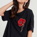 Iconic Embellished T-shirt with Round Neck and Short Sleeves-T Shirts-thumbnail-2