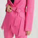 Iconic Solid Structured Jacket with Lapel Collar and Belt-Jackets-thumbnail-2