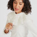 Iconic Solid High Neck Top with Ruffle Detail and Long Sleeves-Shirts and Blouses-thumbnail-2