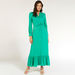 Iconic Solid Maxi A-line Dress with Long Sleeves and Waist Tie-Ups-Dresses-thumbnail-0