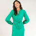 Iconic Solid Maxi A-line Dress with Long Sleeves and Waist Tie-Ups-Dresses-thumbnail-1