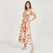 Iconic Floral Print Midi A-line Dress with Pockets and Cut-Out Detail-Dresses-thumbnail-0