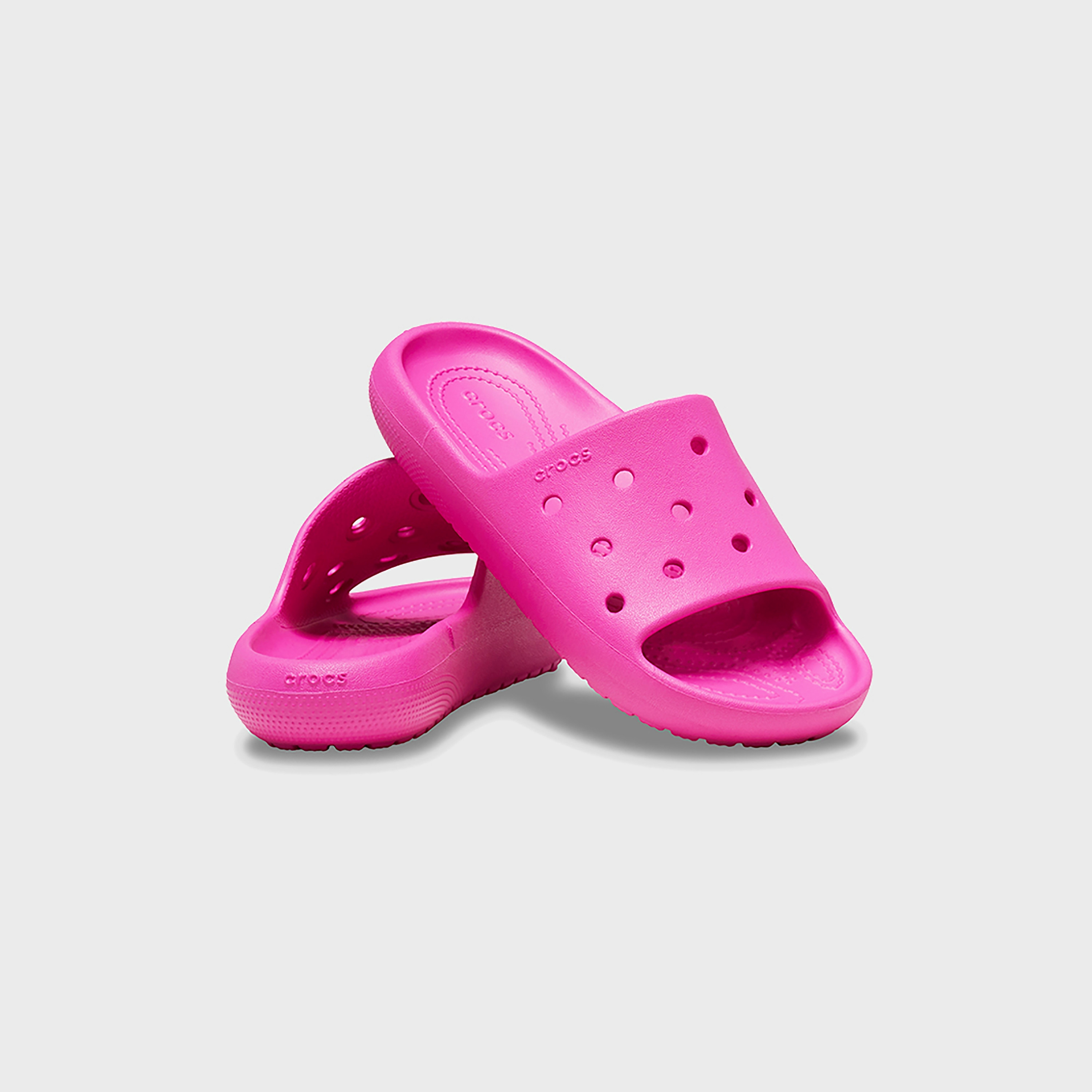 سلايد صندل كلاسيكي مع كت أوت ديتيلد من كروكس للاطفال  | 209422-women-shoes-sandals-flats-image-1