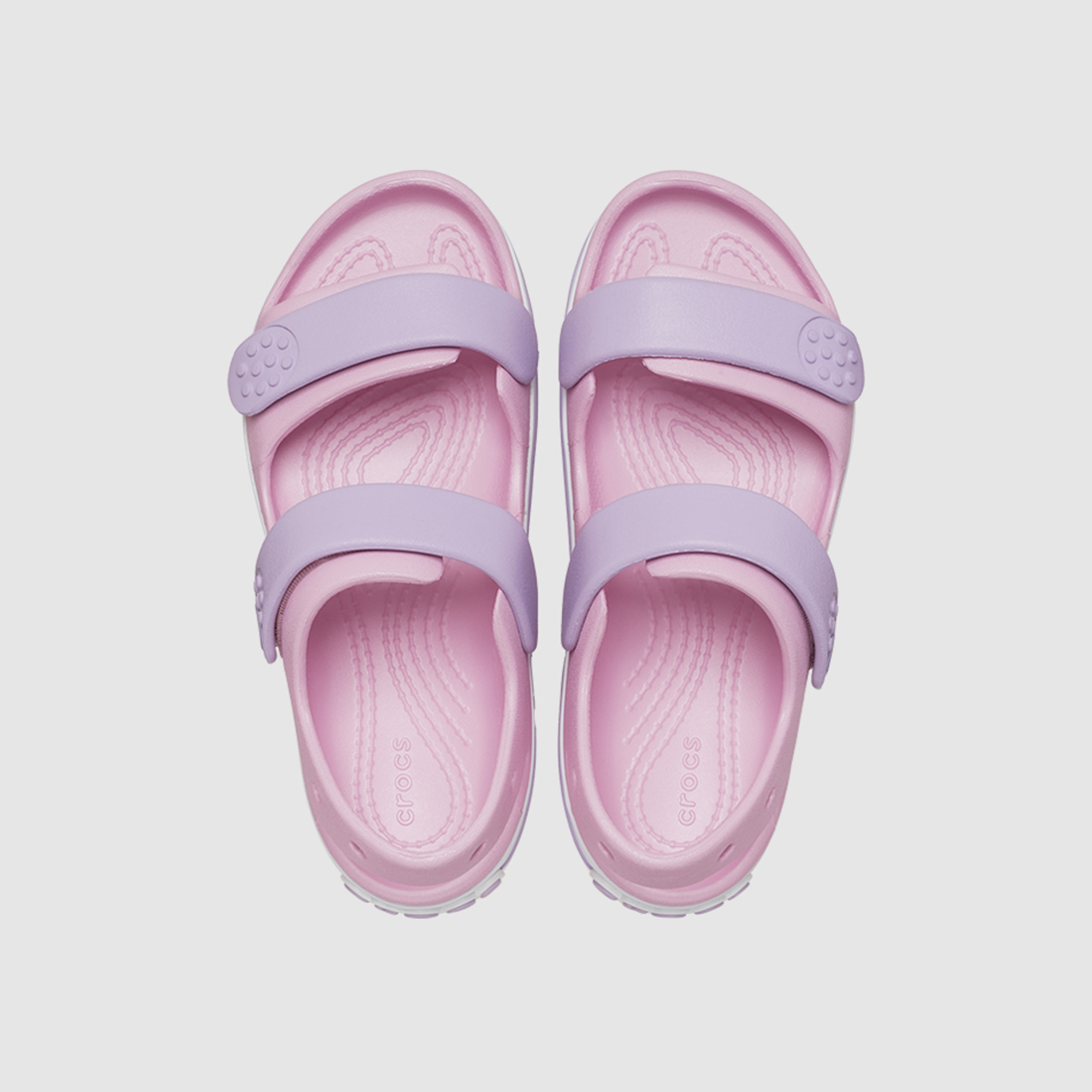 صنادل كروكس للبنات ذو فيلكرو كروكباند كروزر | 209423-84I-girls-shoes-sandals-image-1