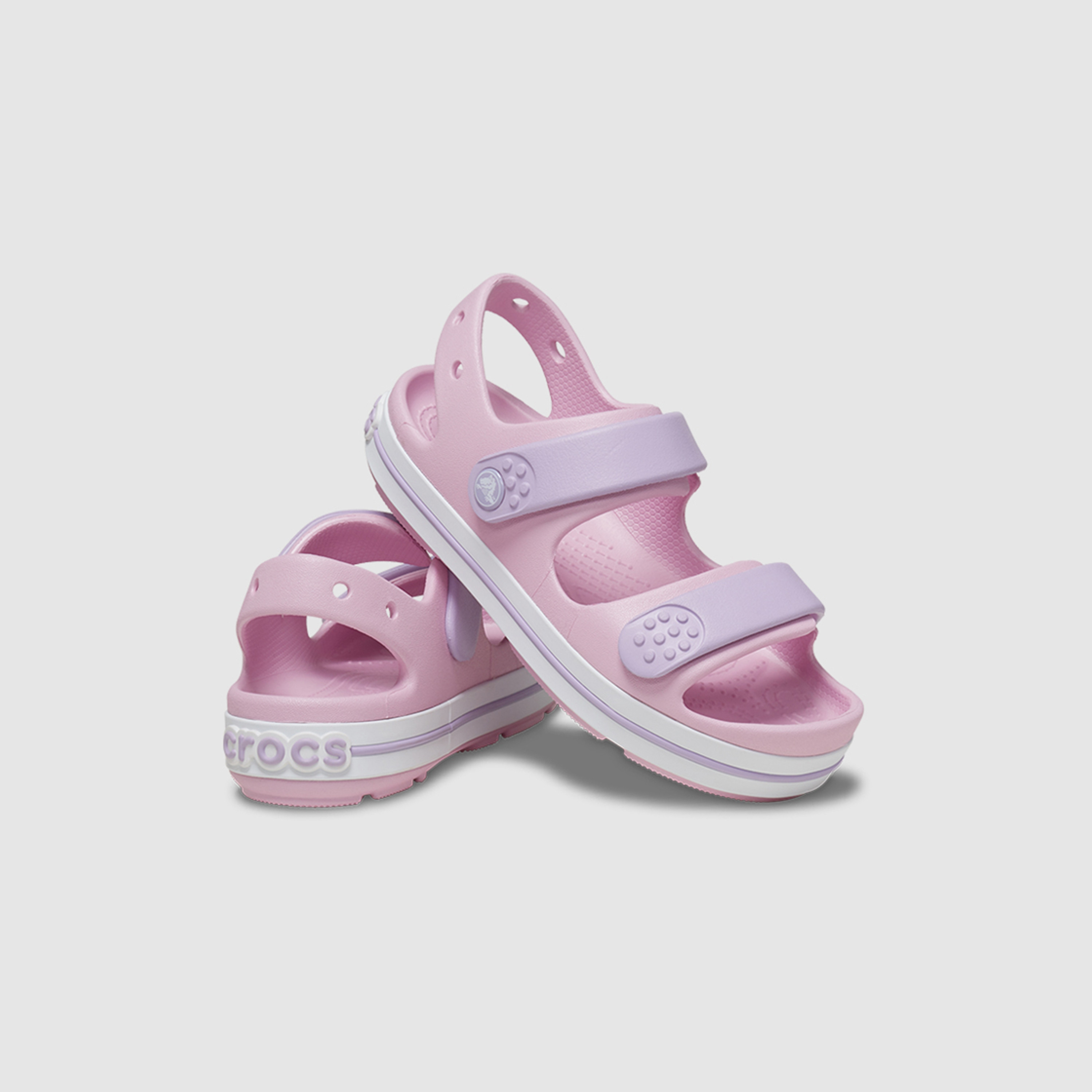 صنادل كروكس للبنات ذو فيلكرو كروكباند كروزر | 209423-84I-girls-shoes-sandals-image-2