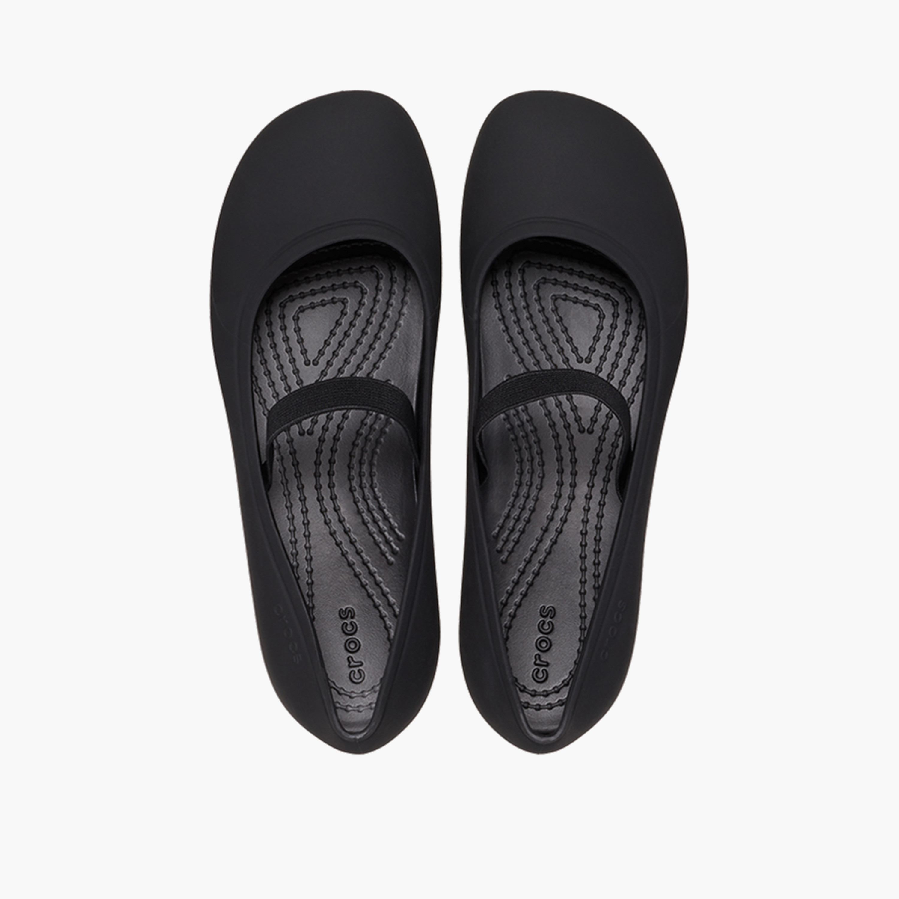 كروكس- حذاء  ماري جين للبنات سهل الارتداء مسح بروكلين كي| 209429-001-girls-shoes-ballerinas-image-2