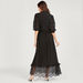 Iconic Lace Detail Maxi A-line Dress with Neck Tie-Up and Zip Closure-Dresses-thumbnailMobile-2
