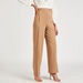 Iconic Solid Mid-Rise Trousers with Elasticised Waistband-Pants-thumbnail-0